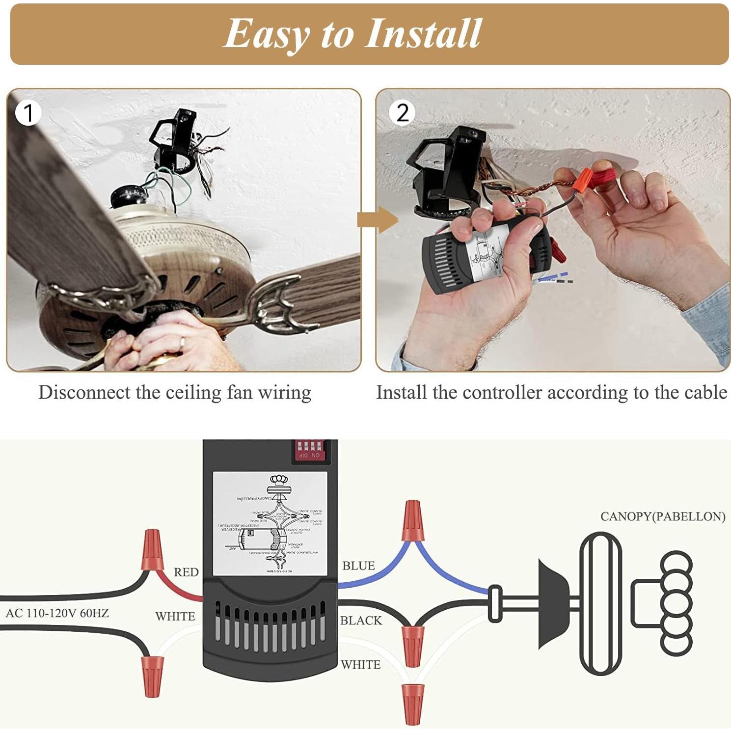 Control Remoto Universal para Ventilador de Techo Prichor HD3