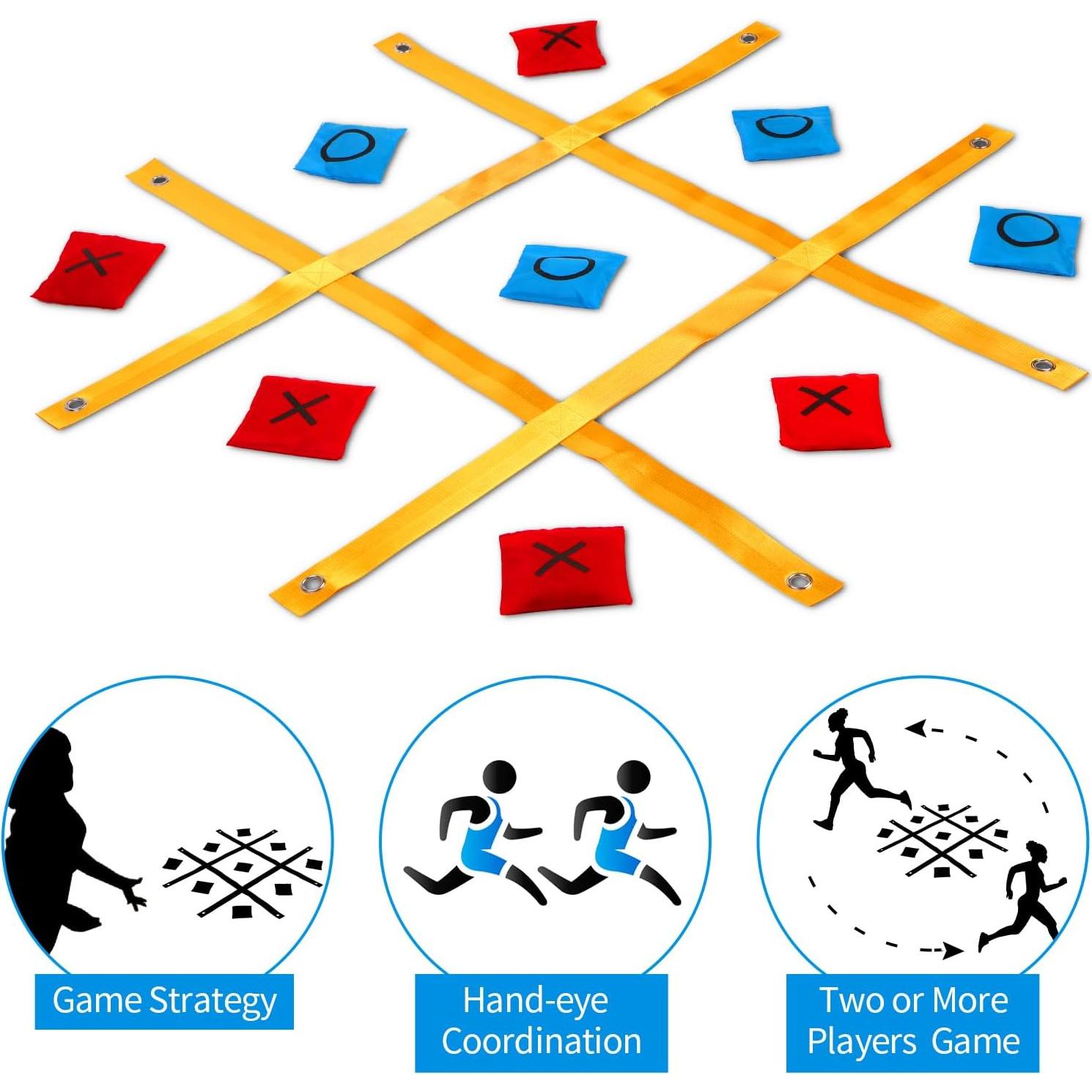 Juego de Tres en Raya Gigante NUOERSAI 121 cm Portátil