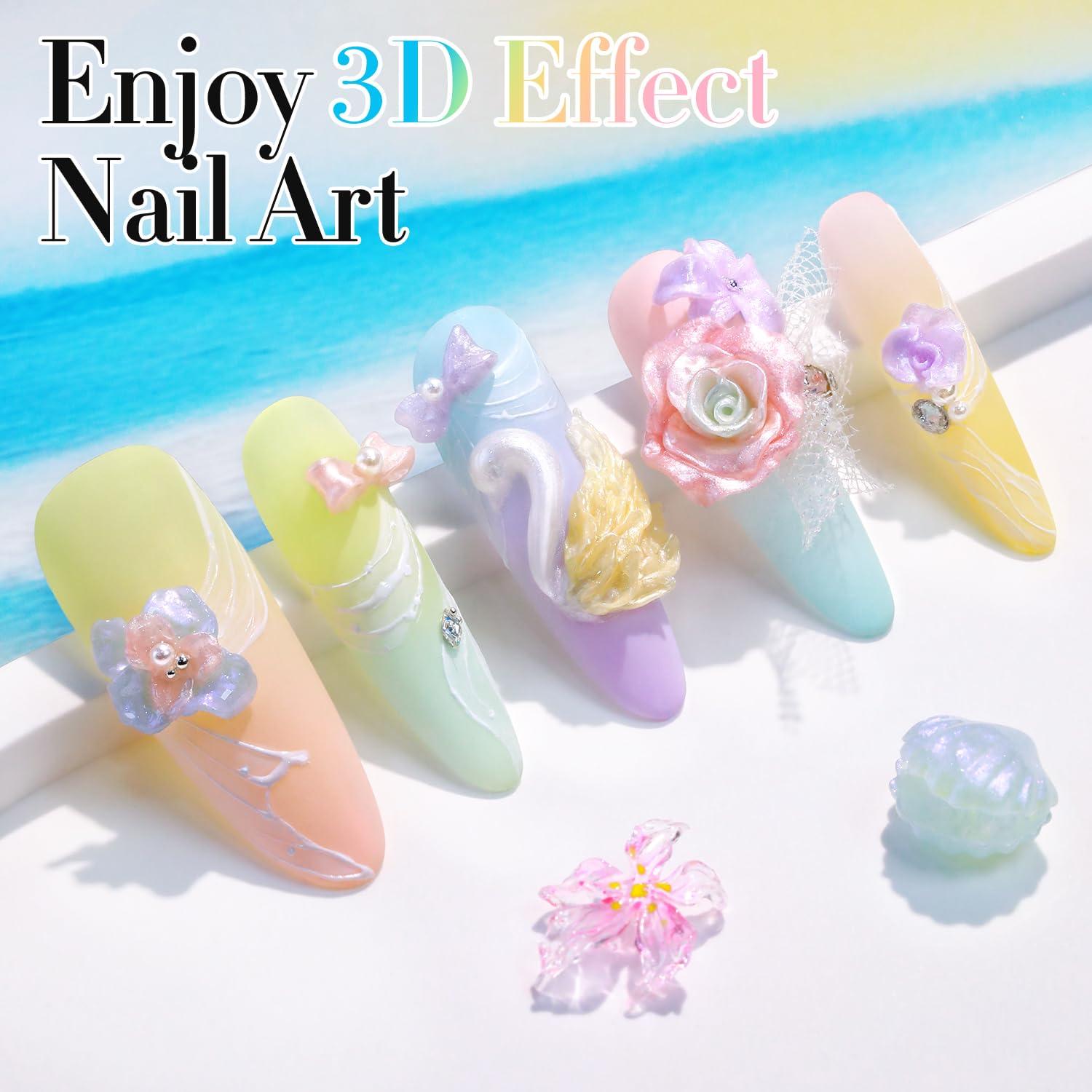 Gel de Uñas 3D Doble Ritmo Azul 0.5 Oz para Esculpido