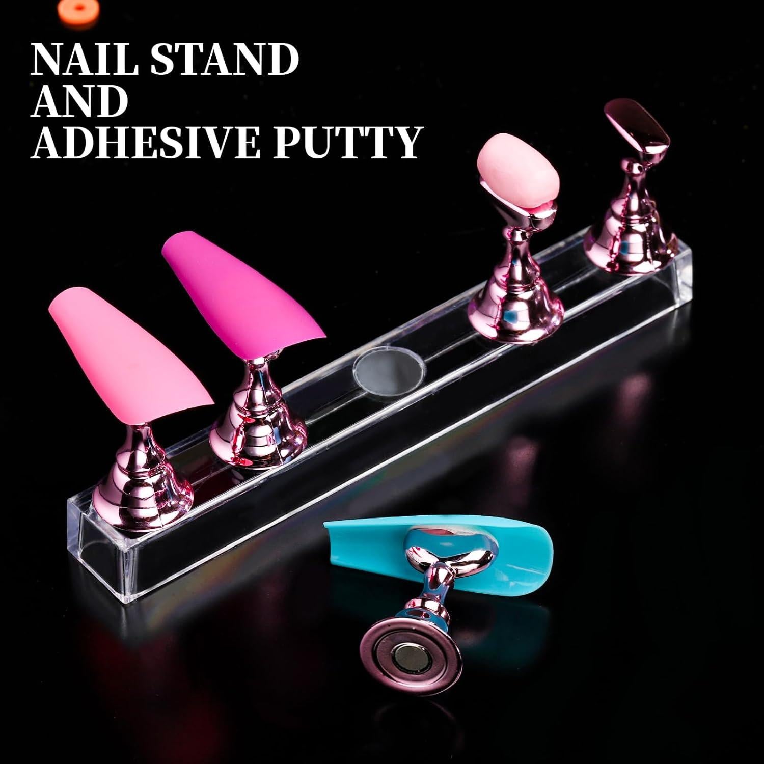 Kit de Uñas Postizas Transparentes Teenitor 600 Pcs Coffin