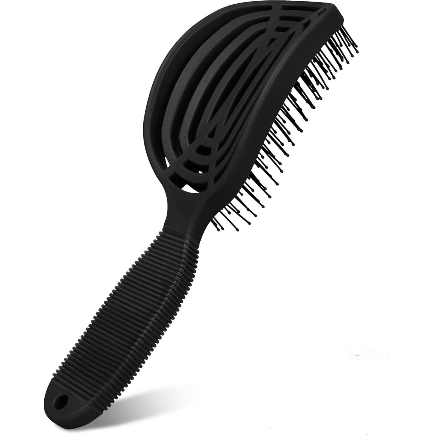 Cepillo Desenredante Doble Curvado NuWay 4Hair Negro