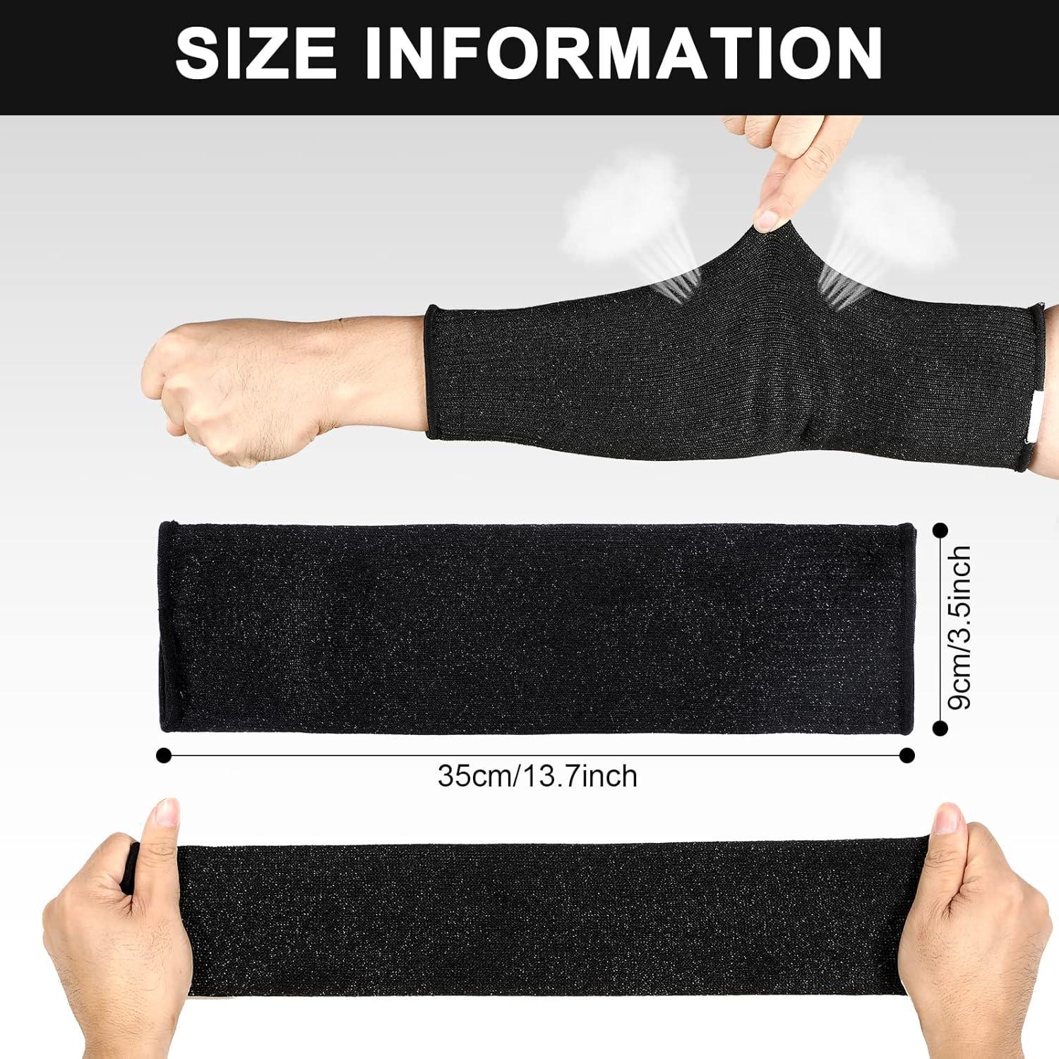 Chuarry 3 Pares de Mangas Protectivas Resistentes a Cortes Nivel 5