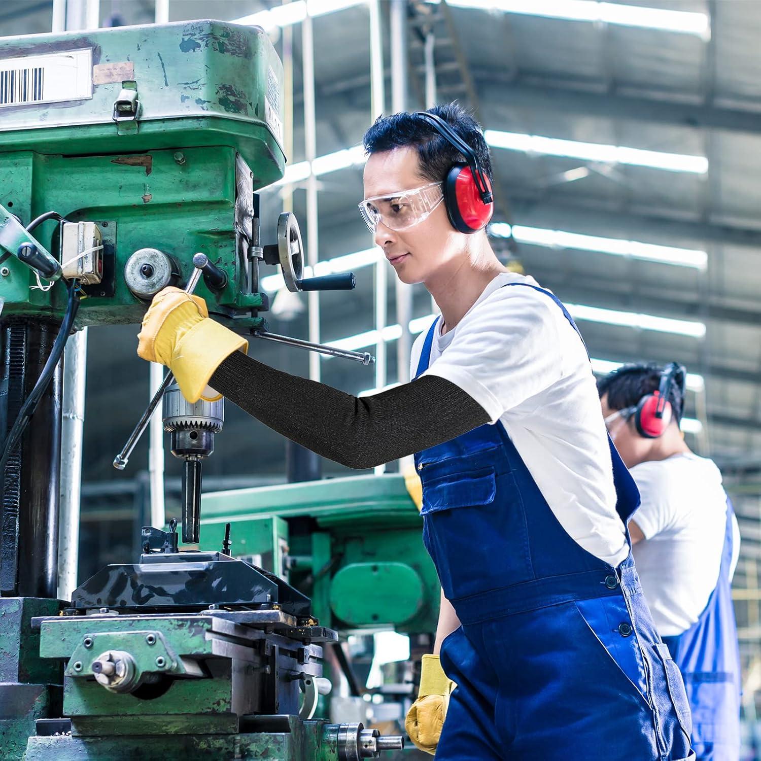 Chuarry 3 Pares de Mangas Protectivas Resistentes a Cortes Nivel 5