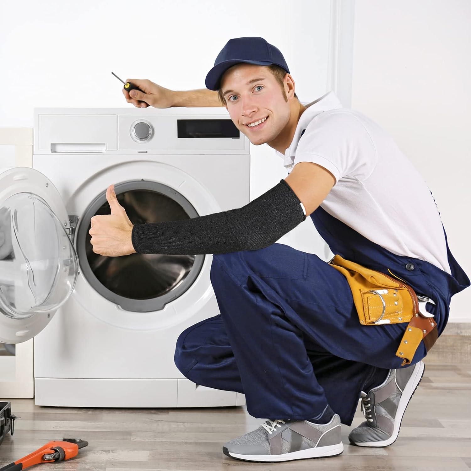 Chuarry 3 Pares de Mangas Protectivas Resistentes a Cortes Nivel 5