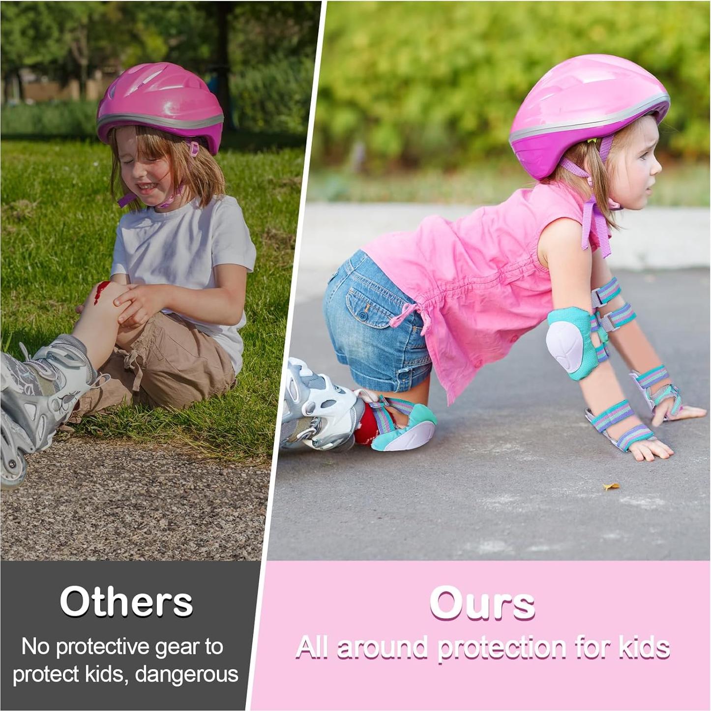 Set de Protección FIODAY 7 en 1 para Niños 3-8 Años Verde Aqua