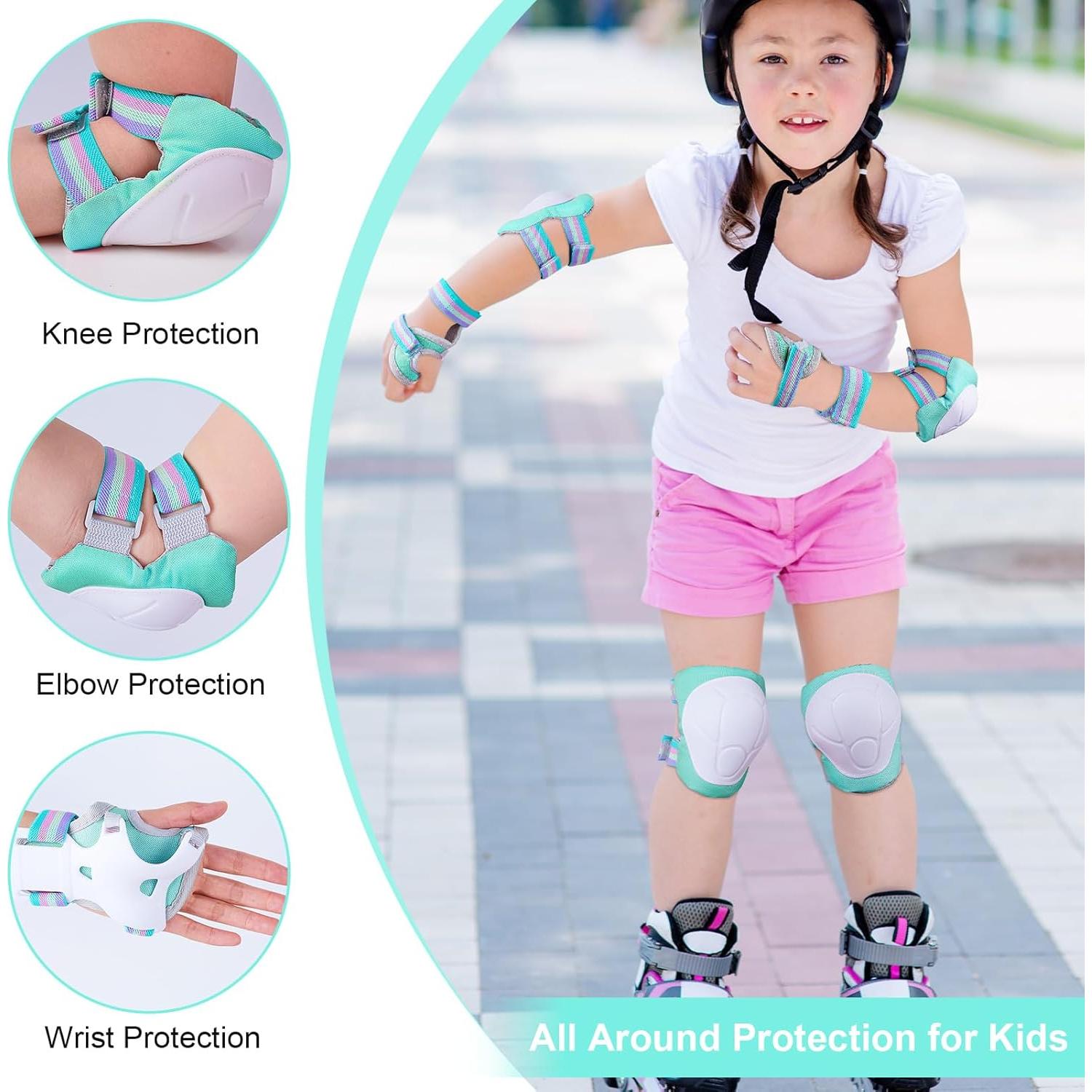 Set de Protección FIODAY 7 en 1 para Niños 3-8 Años Verde Aqua