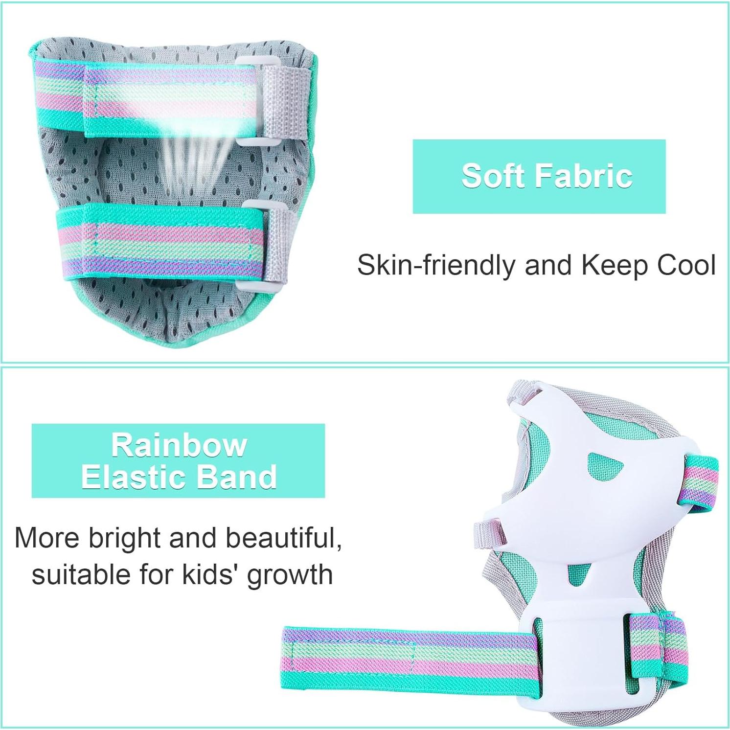 Set de Protección FIODAY 7 en 1 para Niños 3-8 Años Verde Aqua