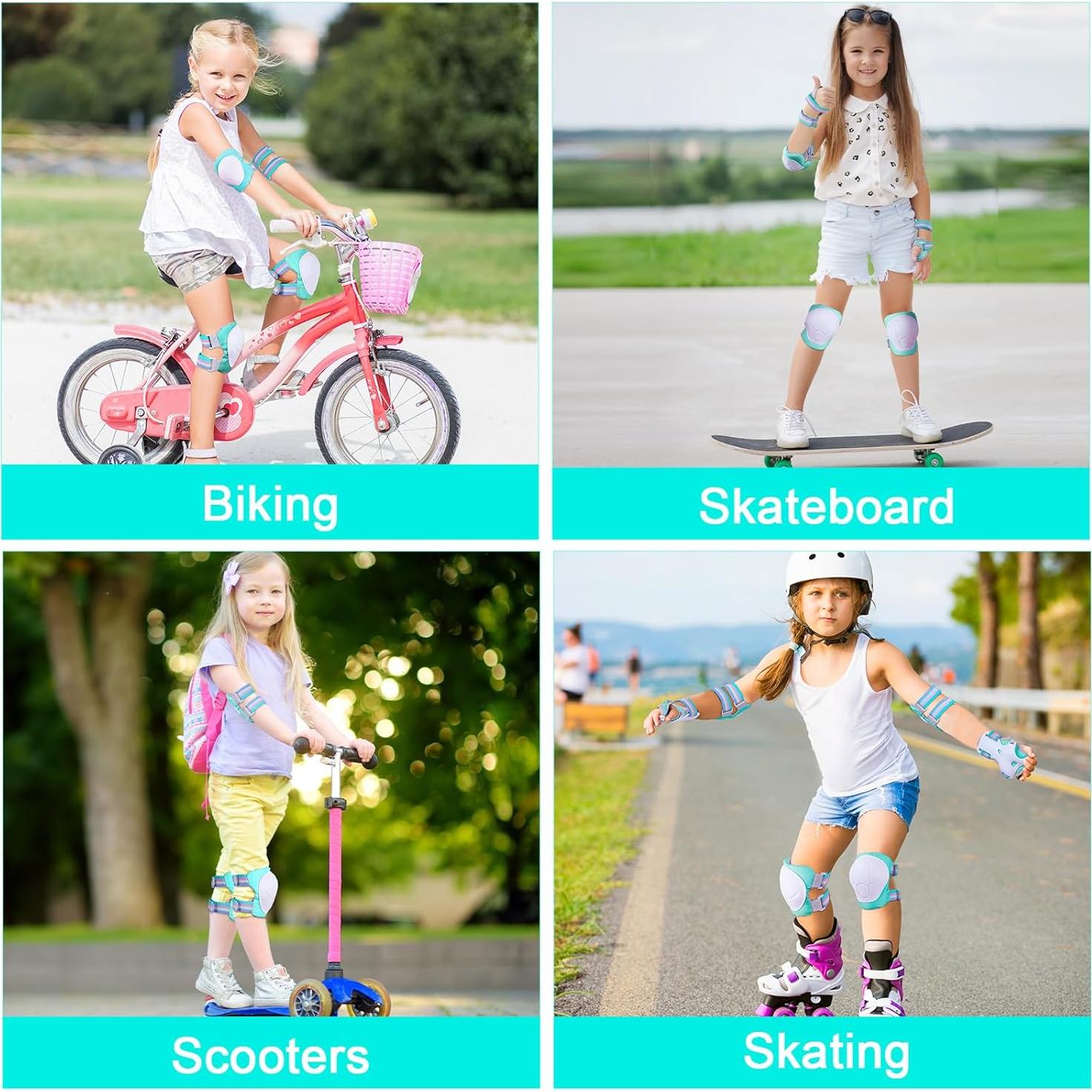 Set de Protección FIODAY 7 en 1 para Niños 3-8 Años Verde Aqua