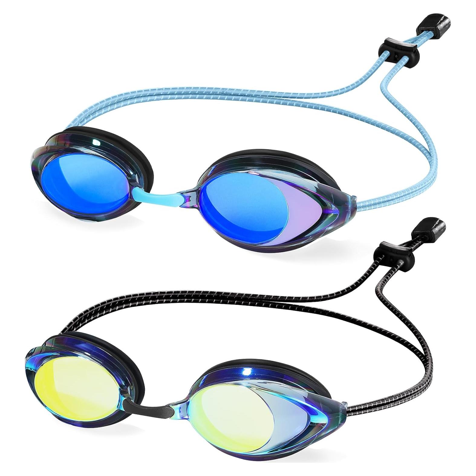 Gafas de Natación ITOWE Adultos 180° Vista Panorámica Azul/Negro