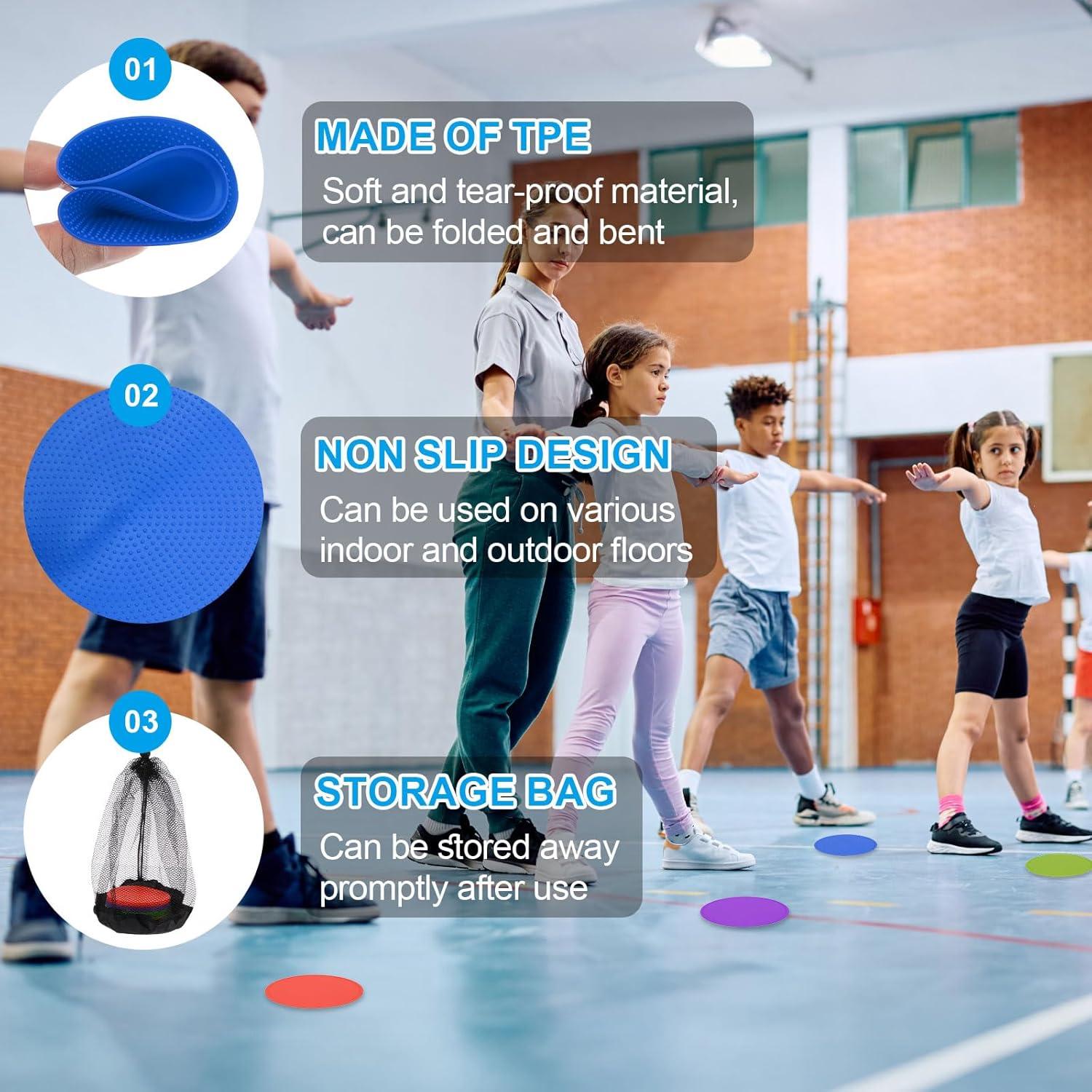 Marcadores de Piso Antideslizantes PATIKIL 10 cm - 24 Piezas