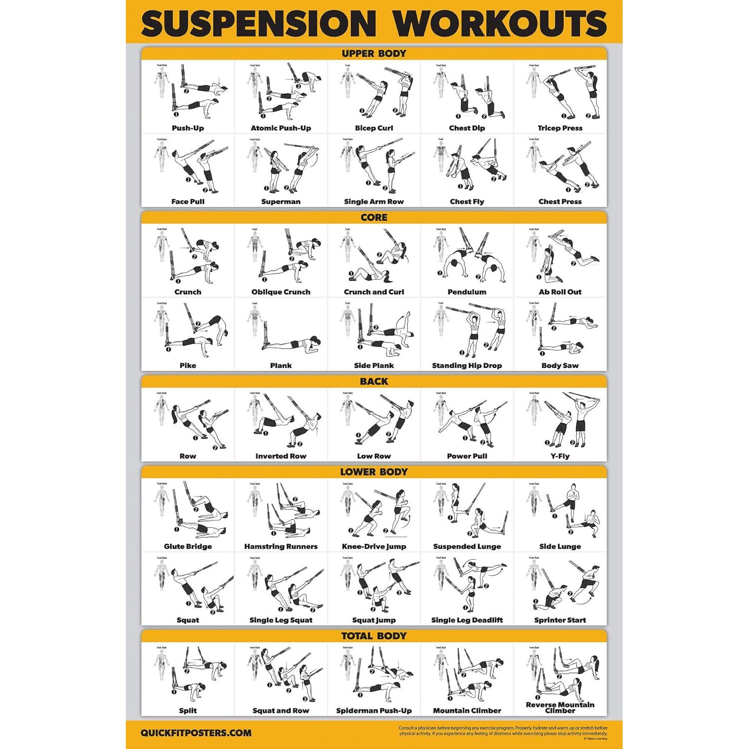 Conjunto de 11 Pósters de Ejercicio Palace Learning