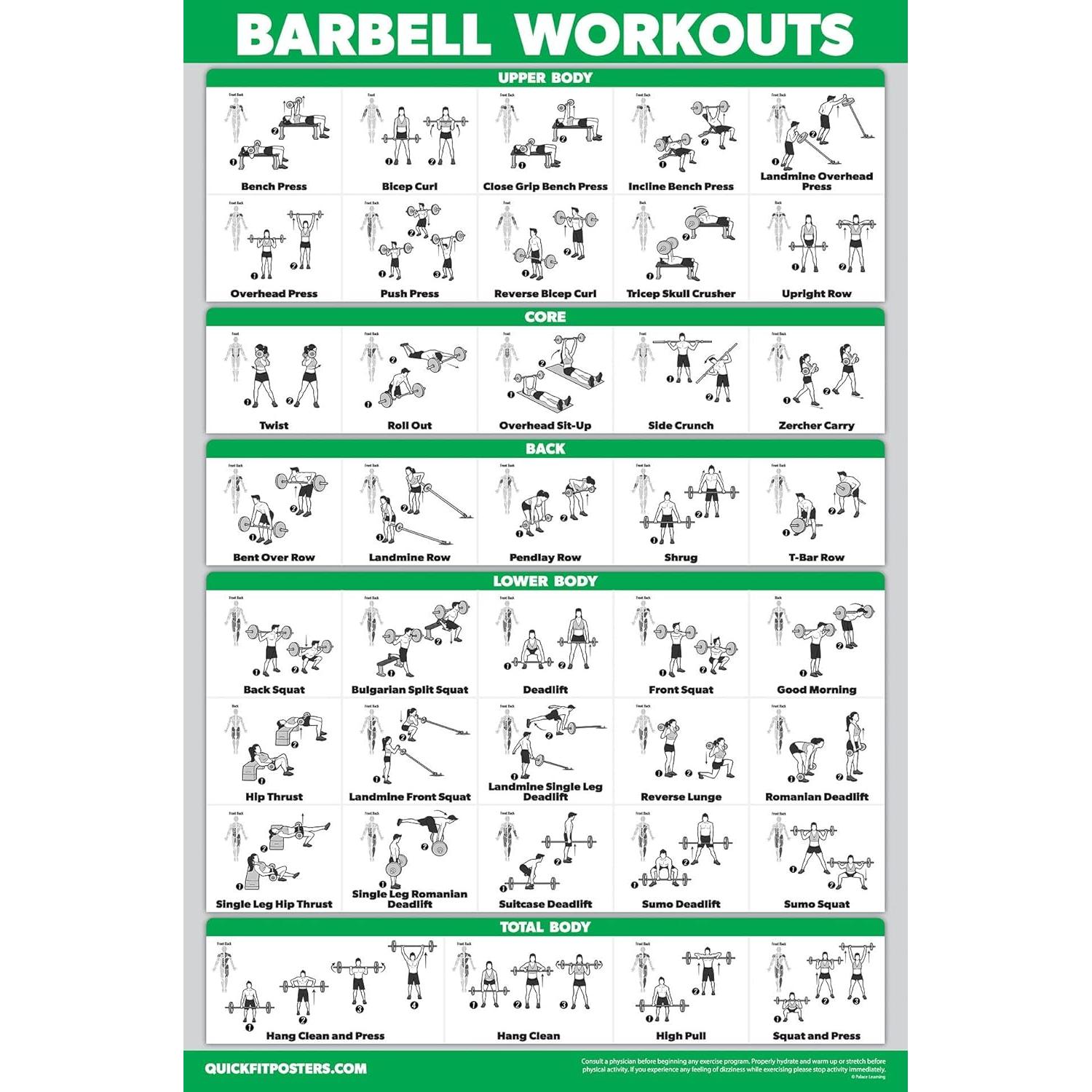 Conjunto de 11 Pósters de Ejercicio Palace Learning