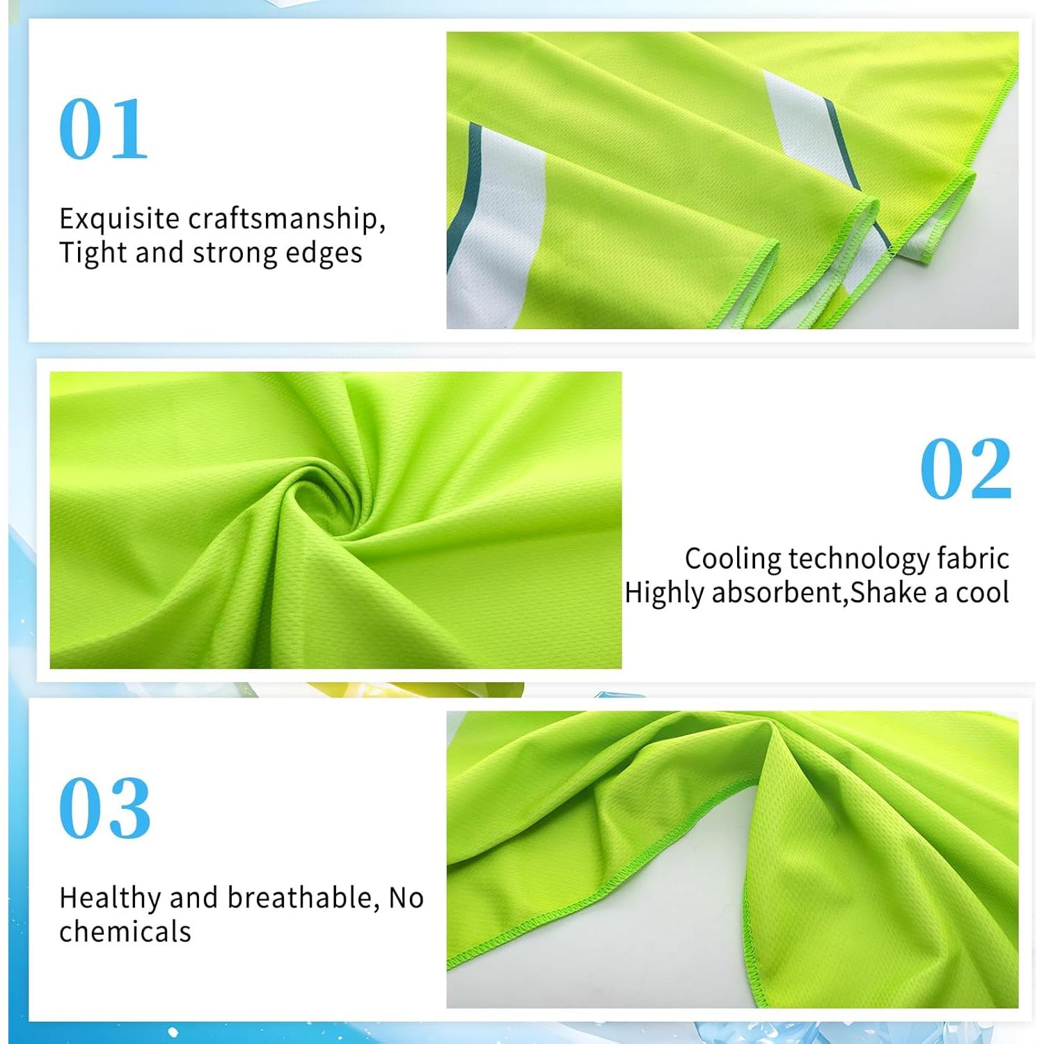 Toalla de Enfriamiento Sel Natural 12 Piezas Microfibra 101.6x30.5cm