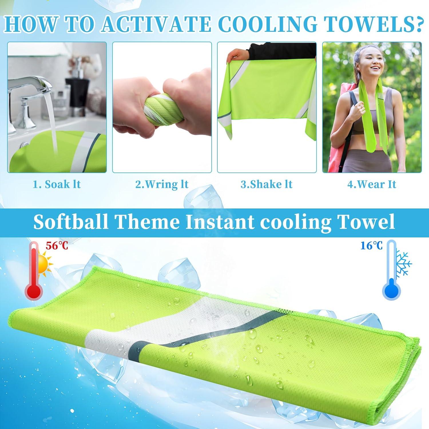 Toalla de Enfriamiento Sel Natural 12 Piezas Microfibra 101.6x30.5cm