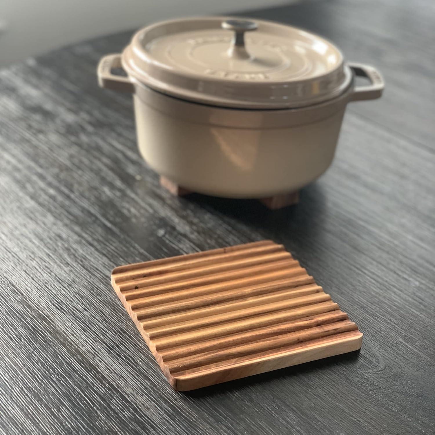 Set de 2 Trivets de Madera de Acacia Ironwood Gourmet Sedona