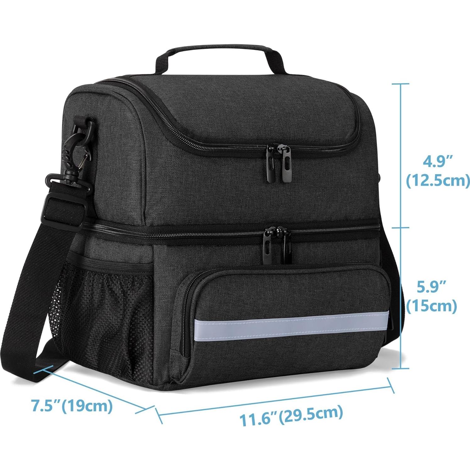 Bolsa de Almacenamiento de Medicamentos CURMIO Negra 29.5x19.1cm