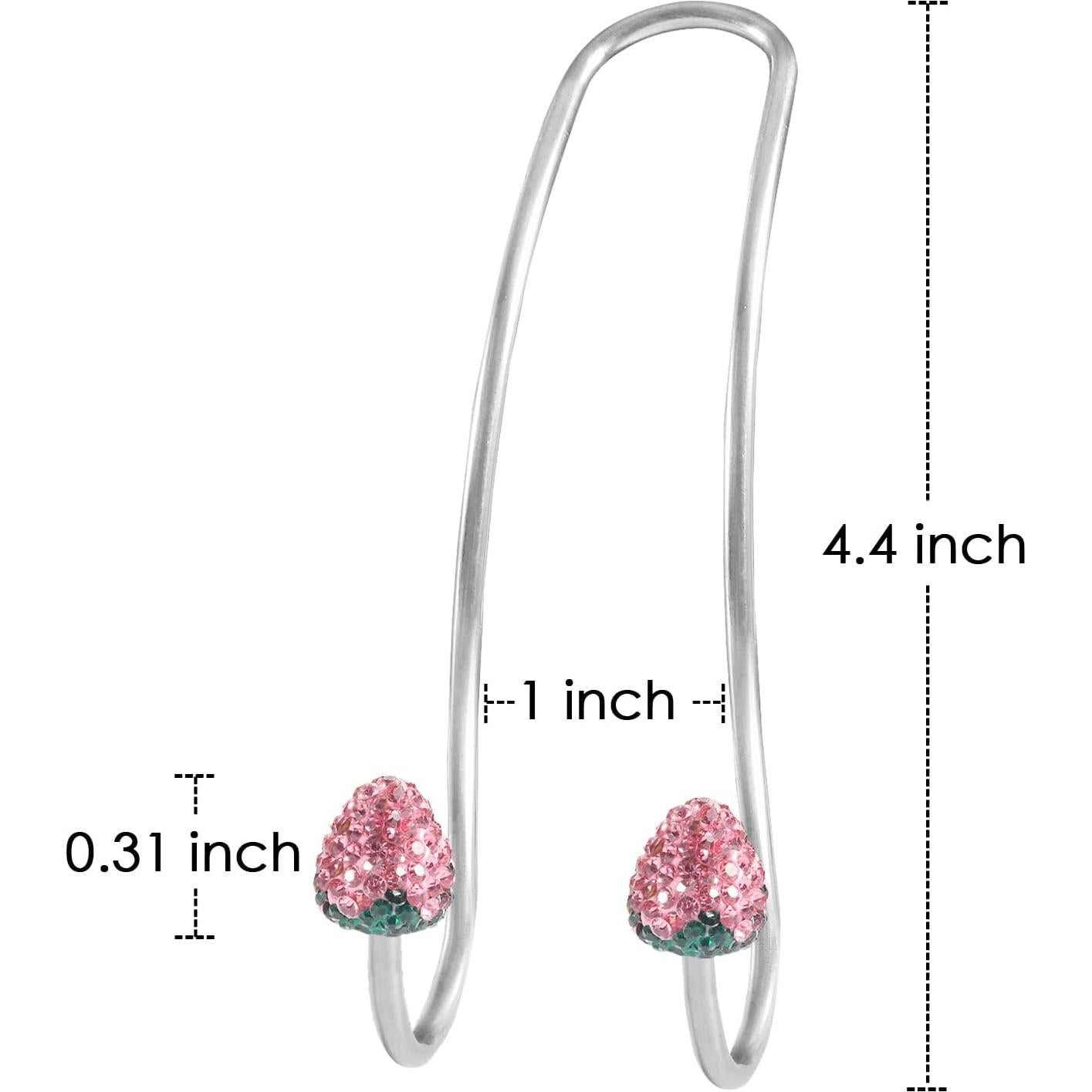 Ganchos de Coche Guoord Rosa Brillante para Bolsos - 2 Pcs