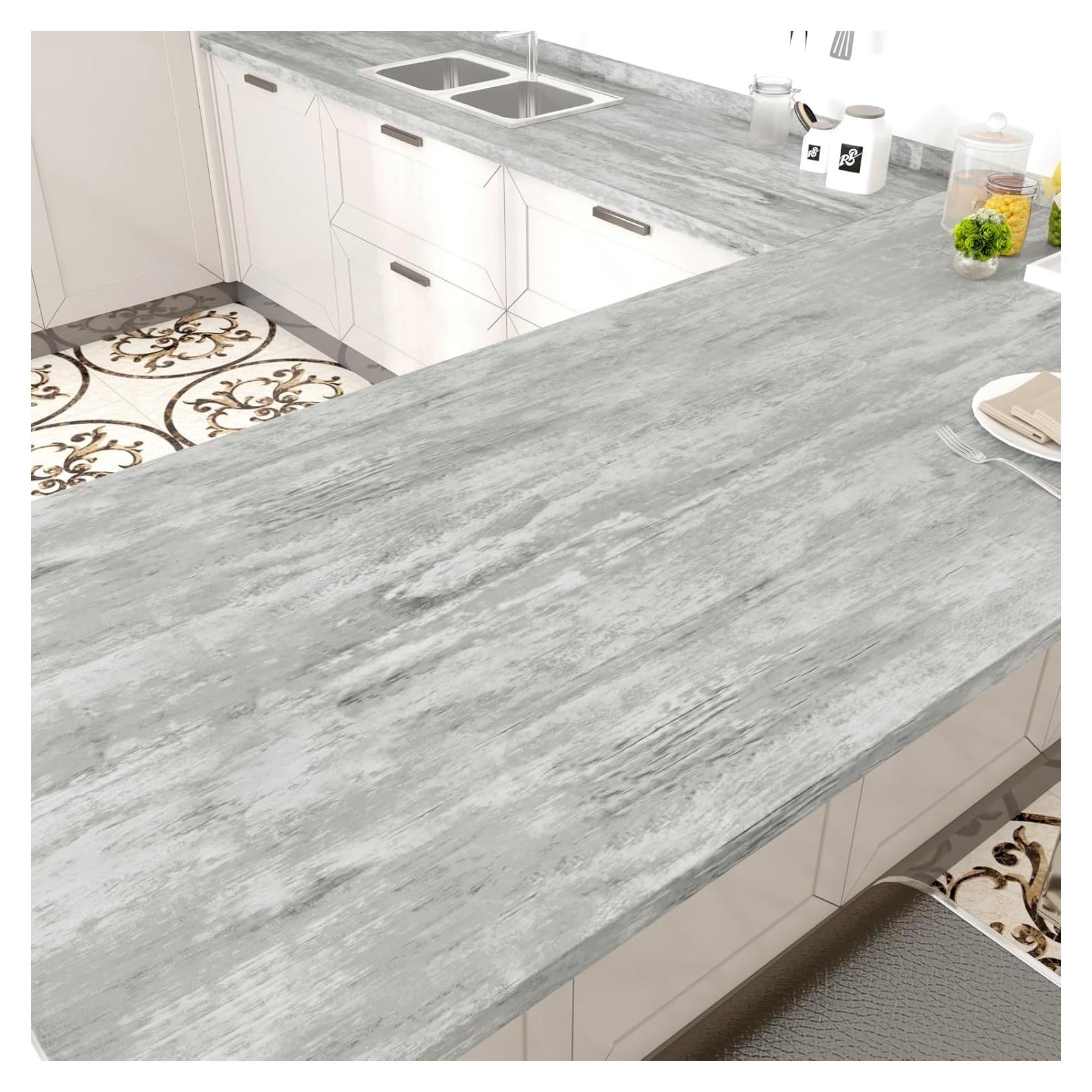 Papel Contacto Autoadhesivo Madera Gris WESTICK 40.1x198.1 cm