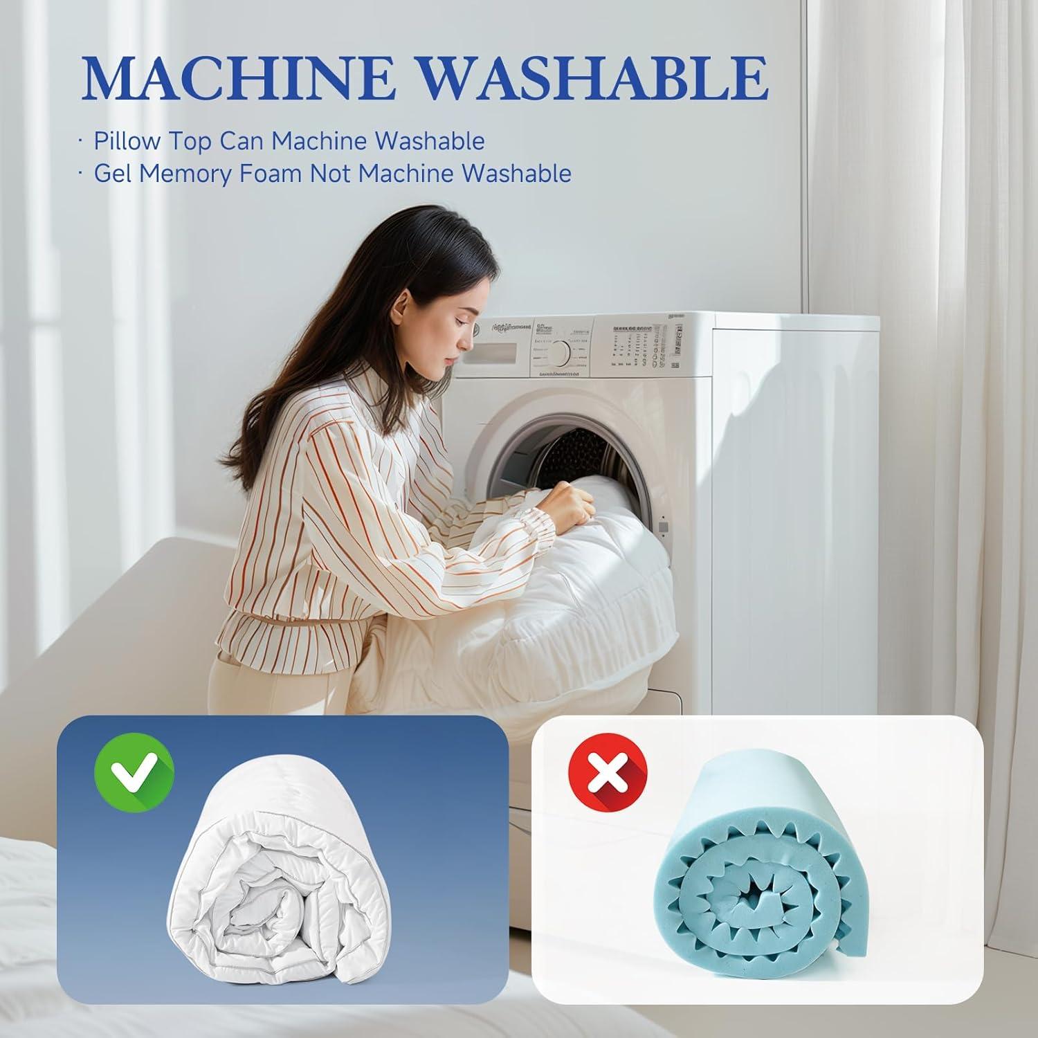 Colchón Topper Choc Chick Twin 3.5" Espuma con Memoria Gel Frío