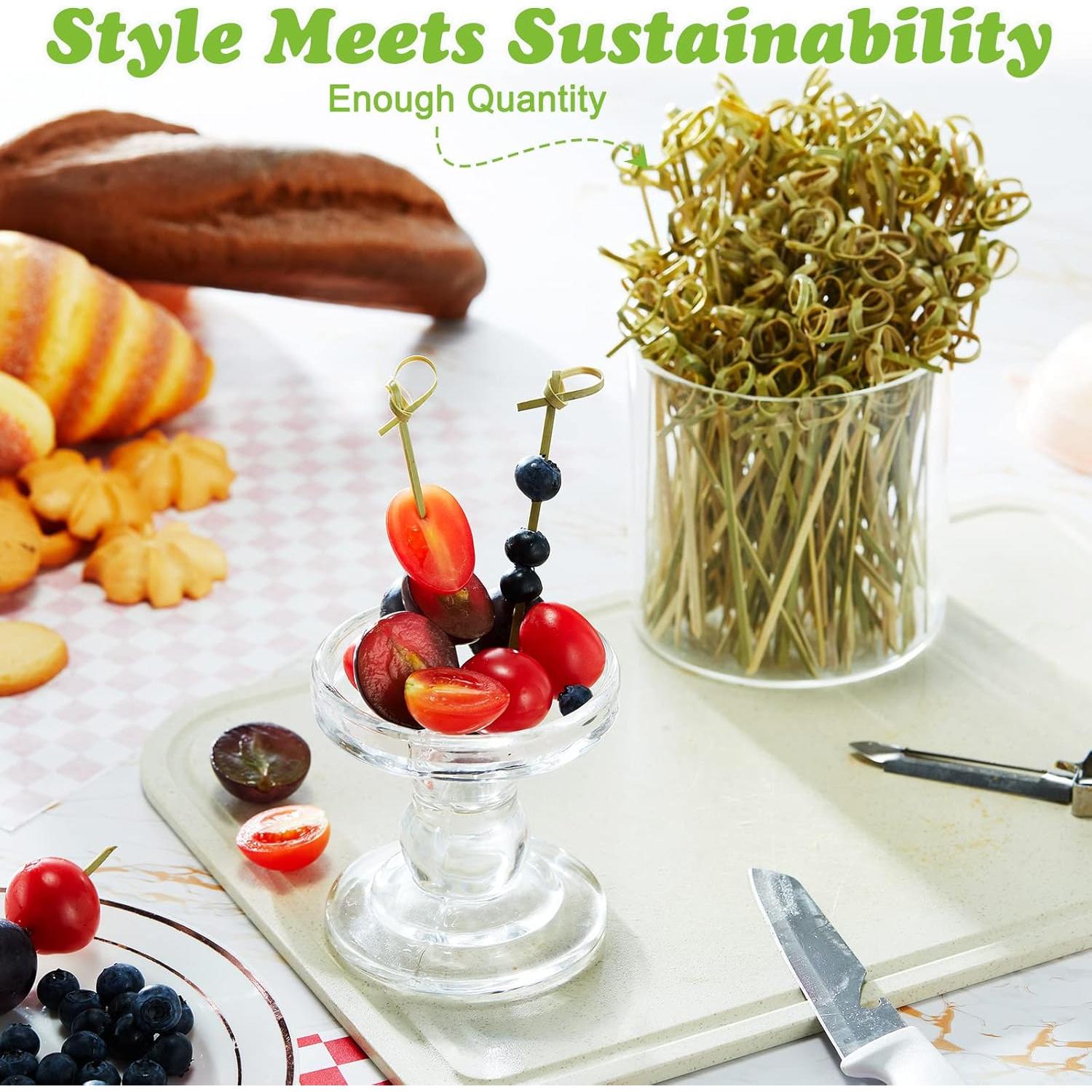 1000 Palillos de Cóctel de Bambú 10cm 12cm 15cm Potchen