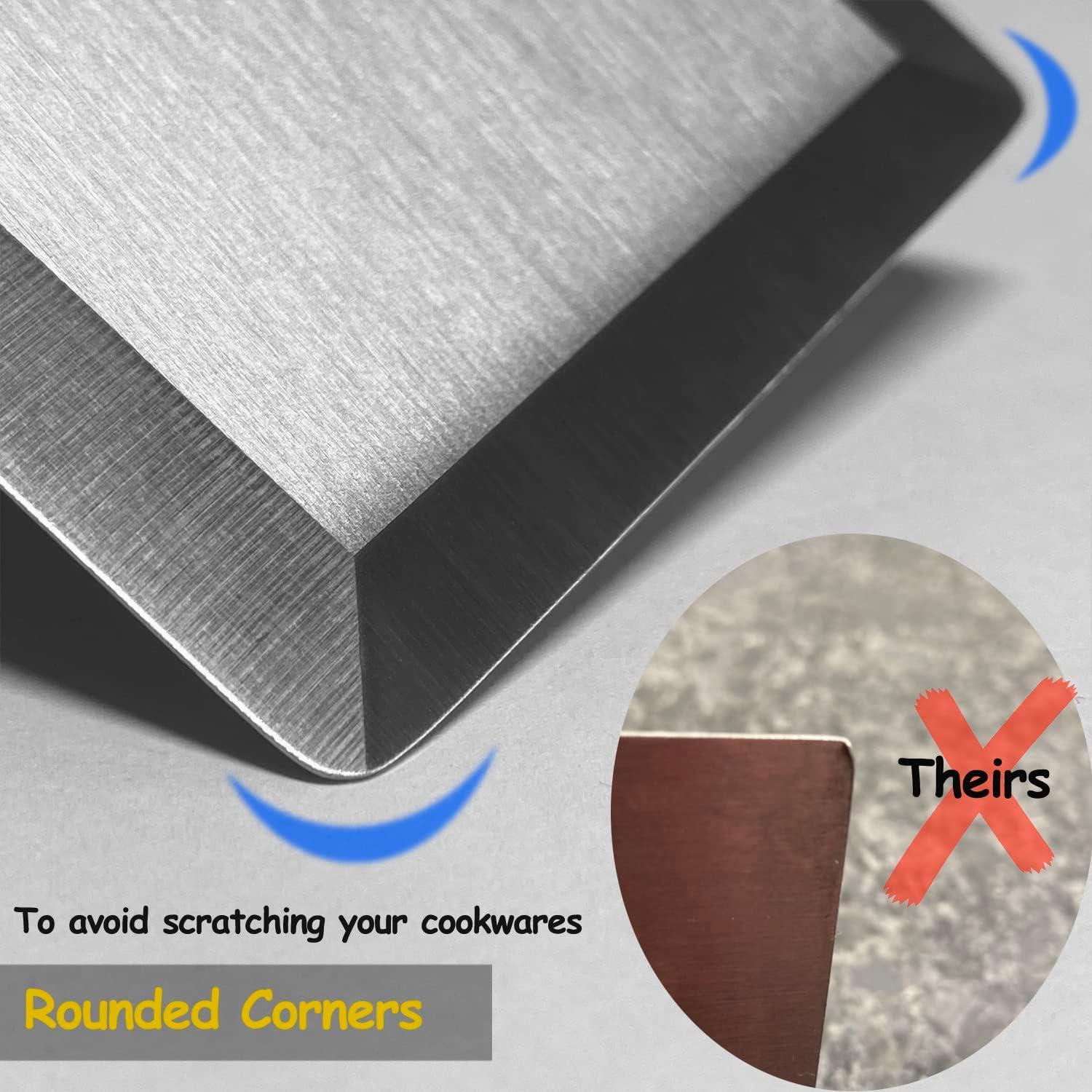 Espátula de Metal Vovoly con Mango de Silicona 12.7 x 7 cm