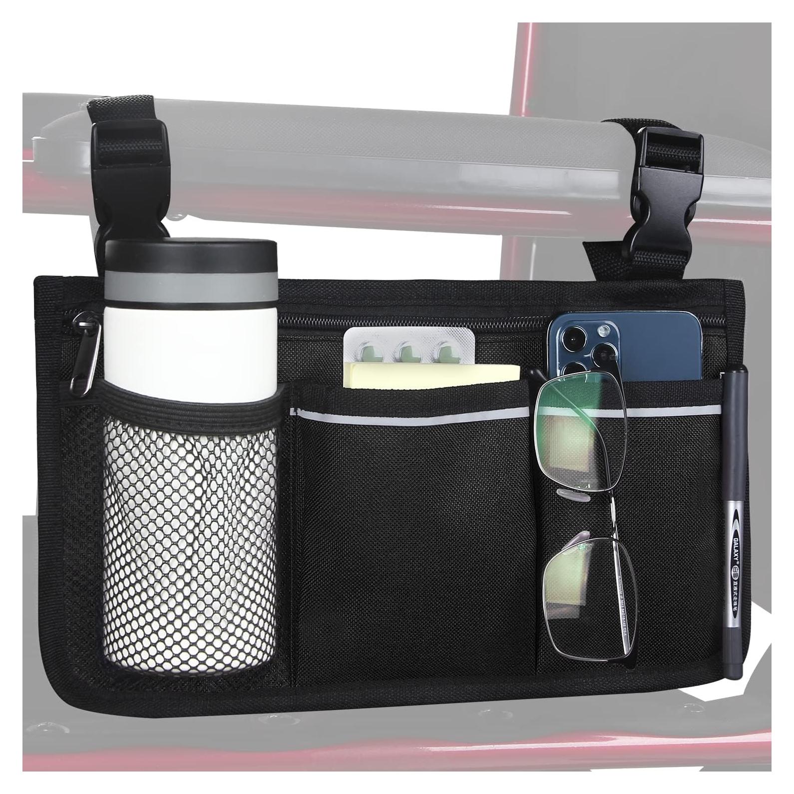 Bolsa Lateral para Silla de Ruedas HSGEZUOQI - Impermeable, Negro