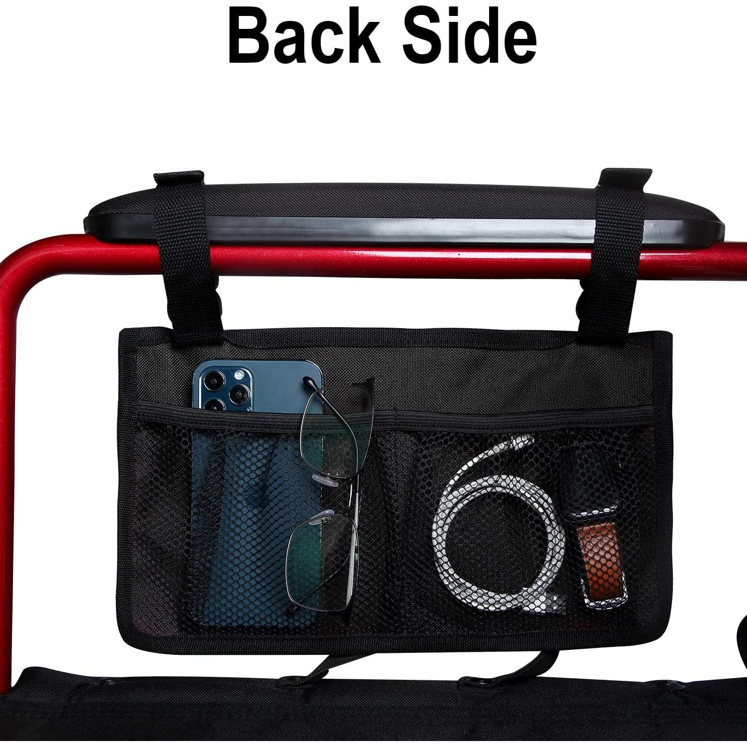 Bolsa Lateral para Silla de Ruedas HSGEZUOQI - Impermeable, Negro