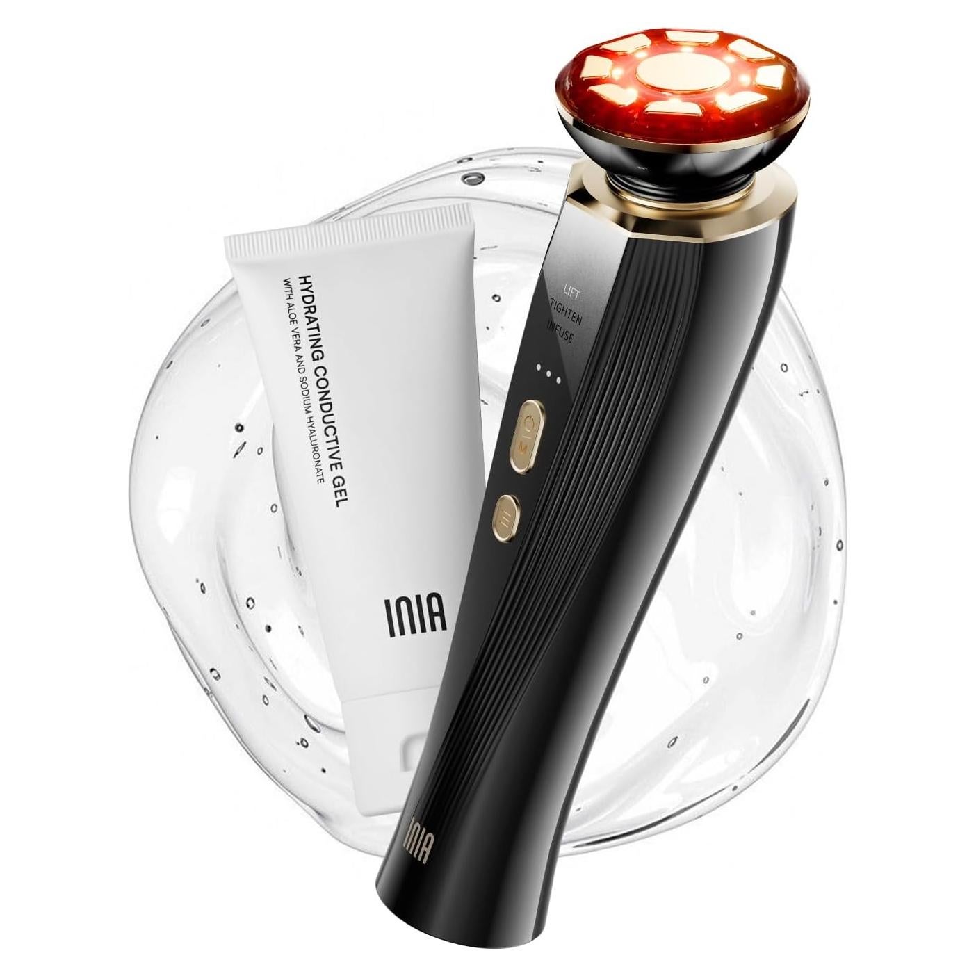 Masajeador Facial INIA X3B 3 en 1 Luz Roja y Micro-Corriente