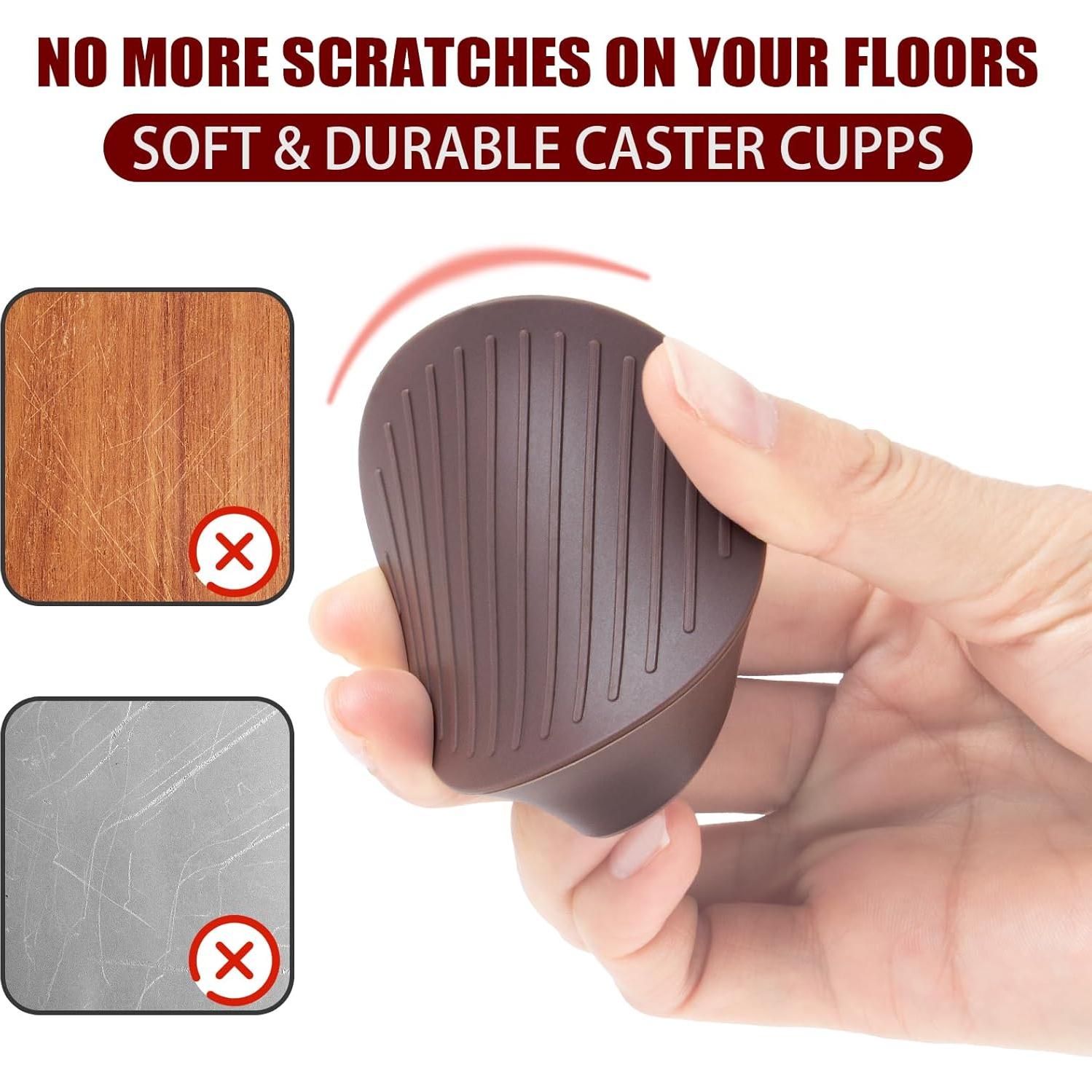 Tazas Antideslizantes para Muebles Komokeru 2x2" (Paquete de 4)