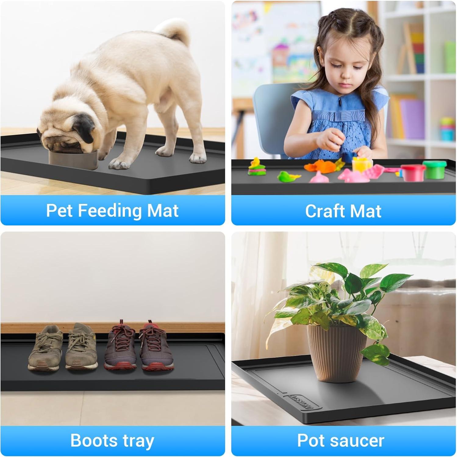 Alfombrilla impermeable Aisslro para fregadero 71x48 cm silicona