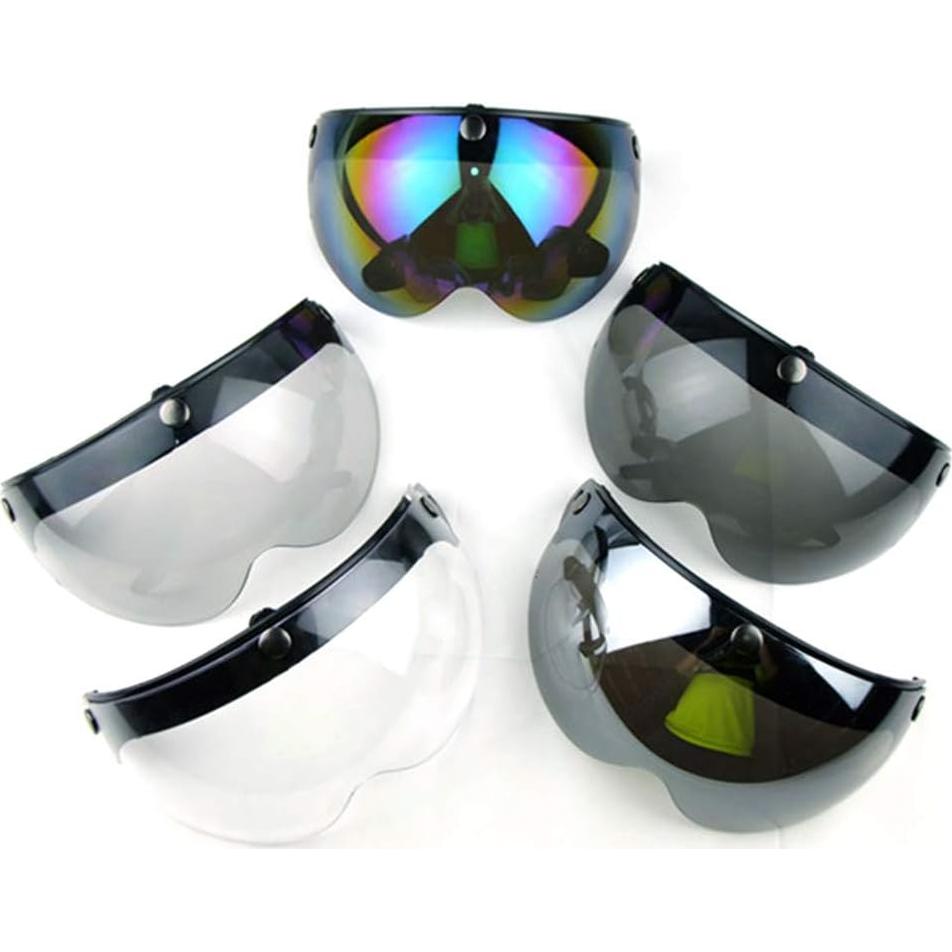 Visera Universal WANCAR para Casco Abierto Estilo Piloto