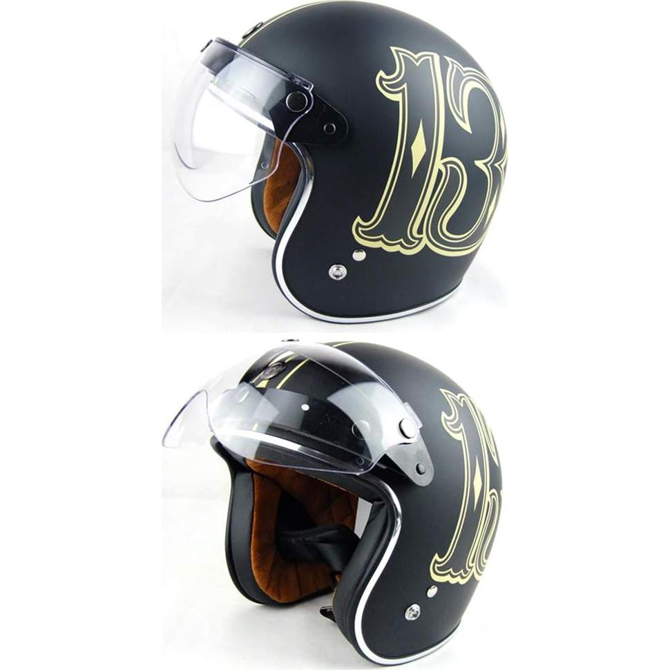 Visera Universal WANCAR para Casco Abierto Estilo Piloto