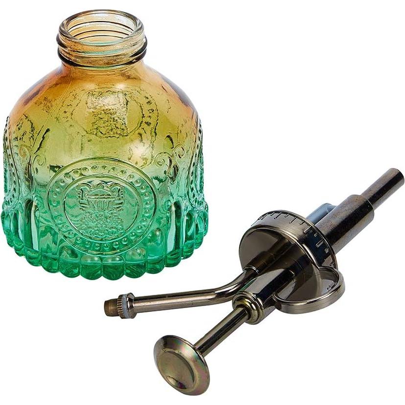 Botella de Spray para Plantas Ebristar de Vidrio 207 ml Verde Marrón