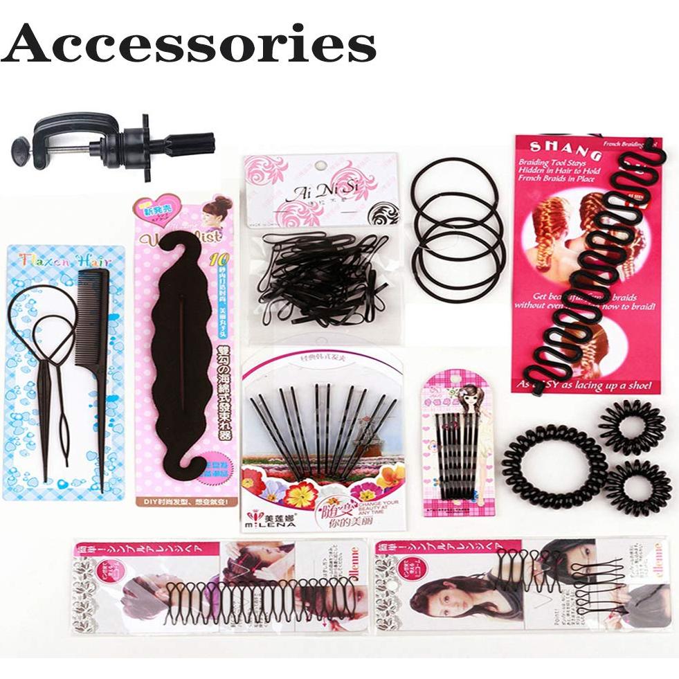 Cabeza de Maniquí 100% Cabello Humano SZCY LLC 45.72 cm Marrón Oscuro