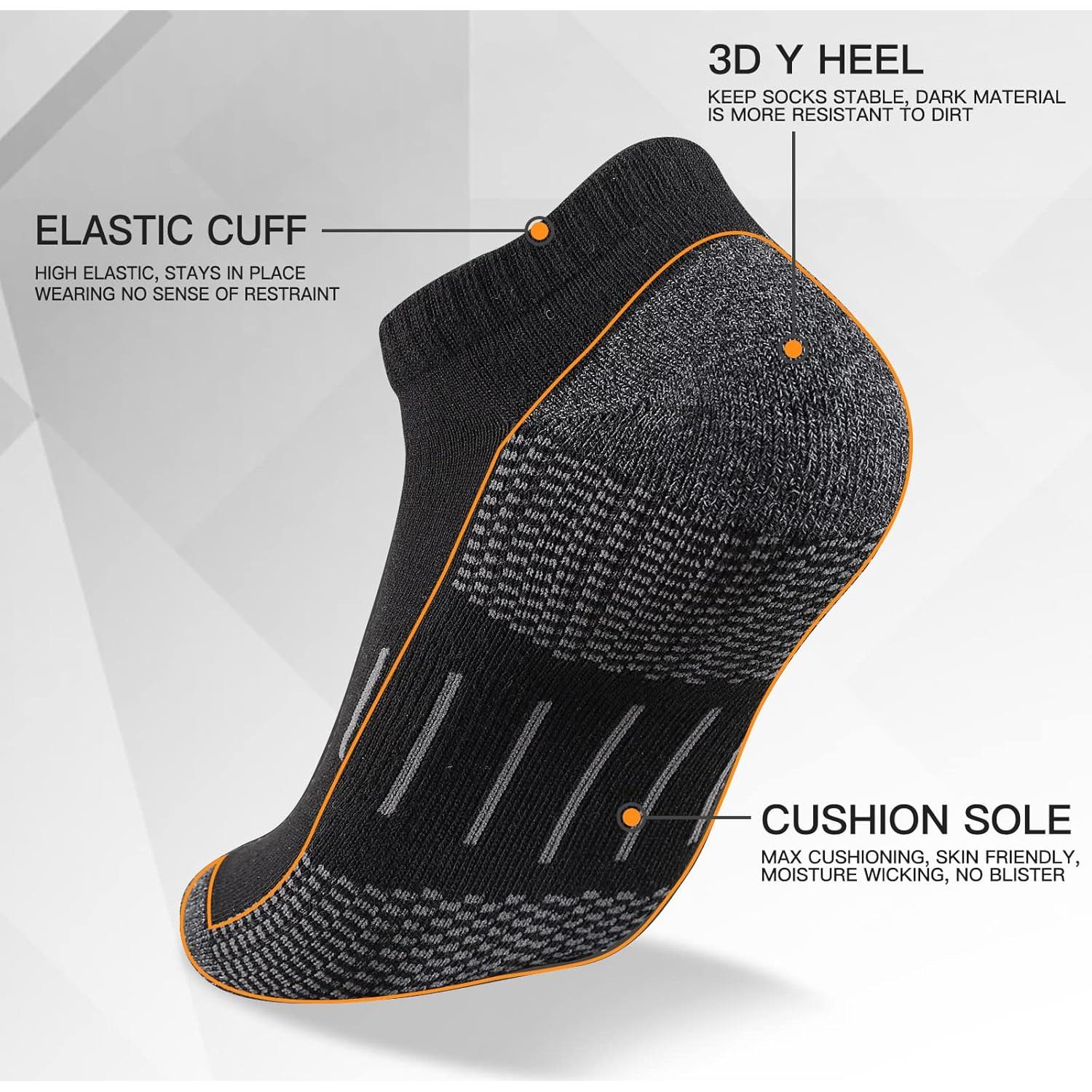 Calcetines Deportivos Heatuff para Hombre Cortos 6 Pares