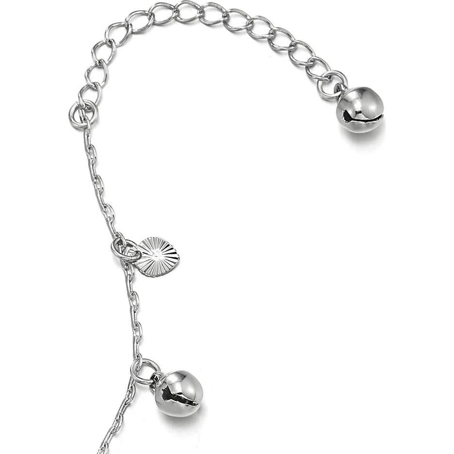 Pulsera de Tobillo Ajustable COOLSTEELANDBEYOND con Corazones