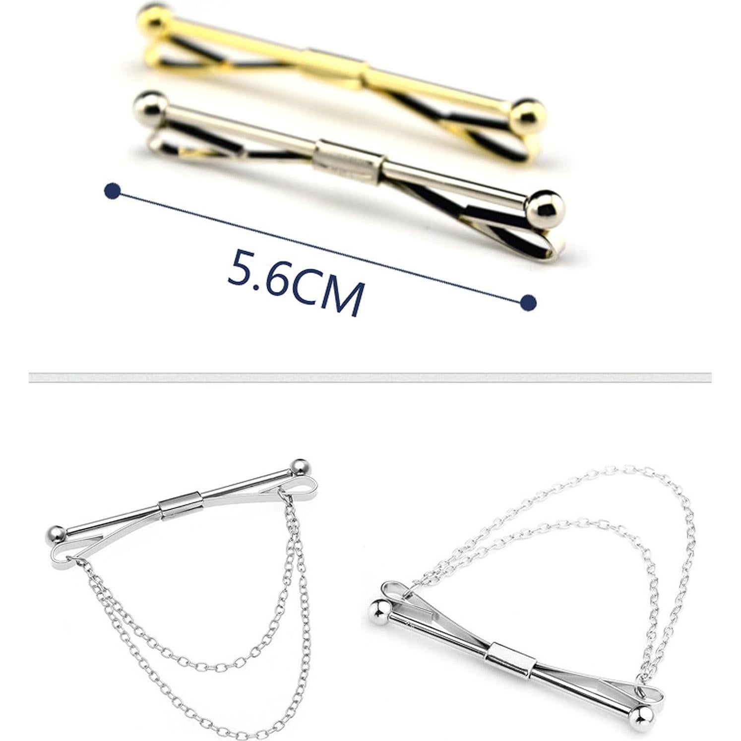 Juego de Alfileres de Corbata para Hombres JV LZ08 - 2 Piezas