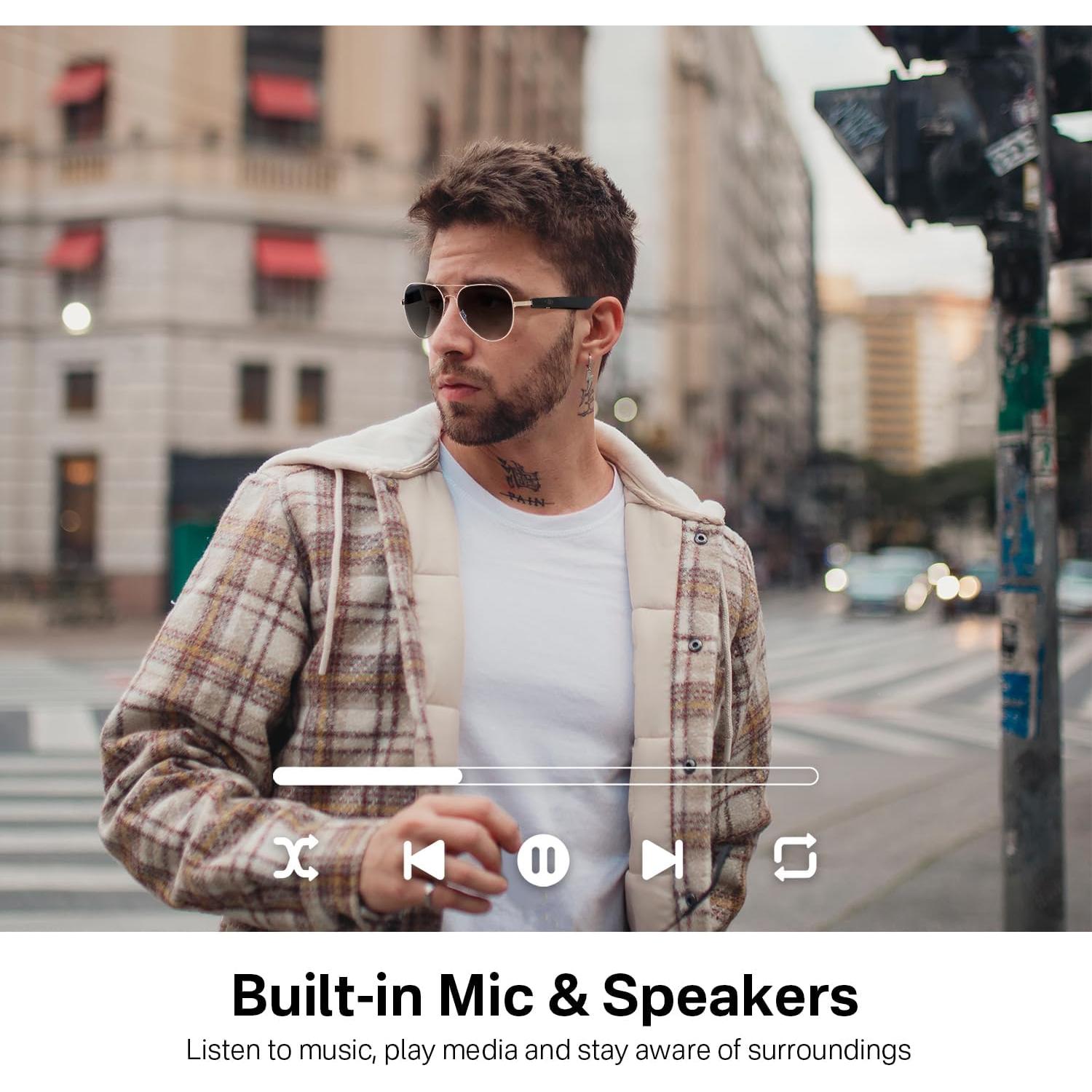 Gafas Inteligentes Bluetooth MZ01 con Audio y Control Táctil