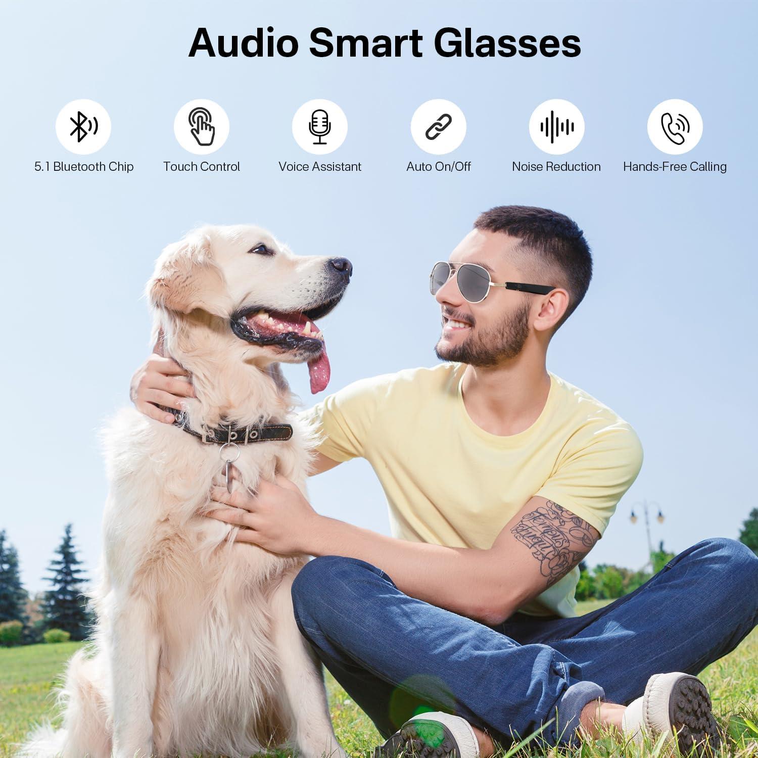 Gafas Inteligentes Bluetooth MZ01 con Audio y Control Táctil
