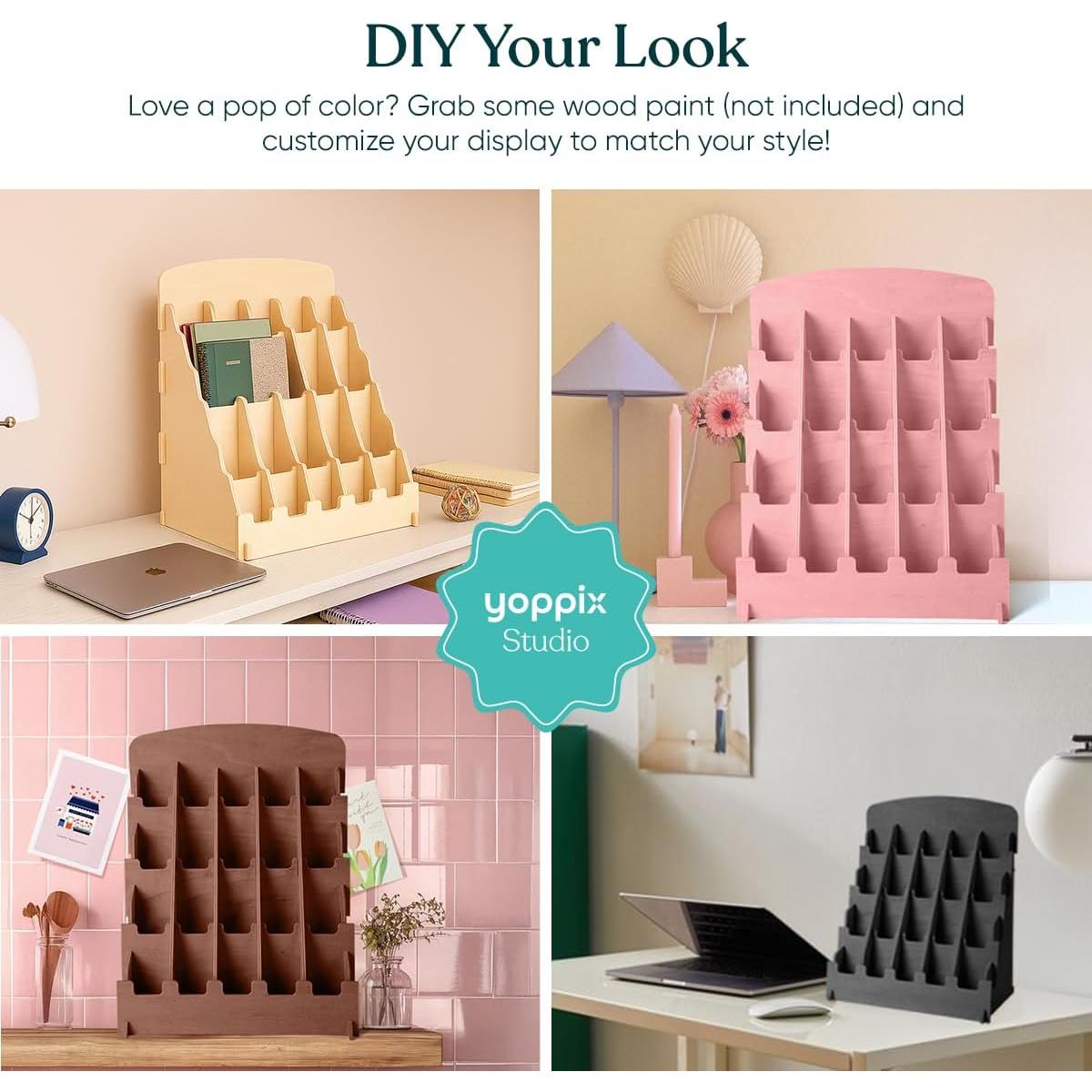 Soporte de Exhibición de Marcadores YOPPIX 20 Bolsillos 43.4cm