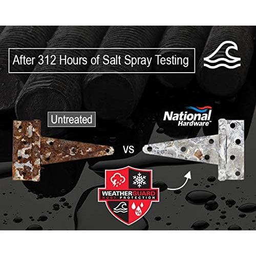 Ganchos y Ojos Zinc Galvanizado National Hardware 3.81 cm - Paquete de 2