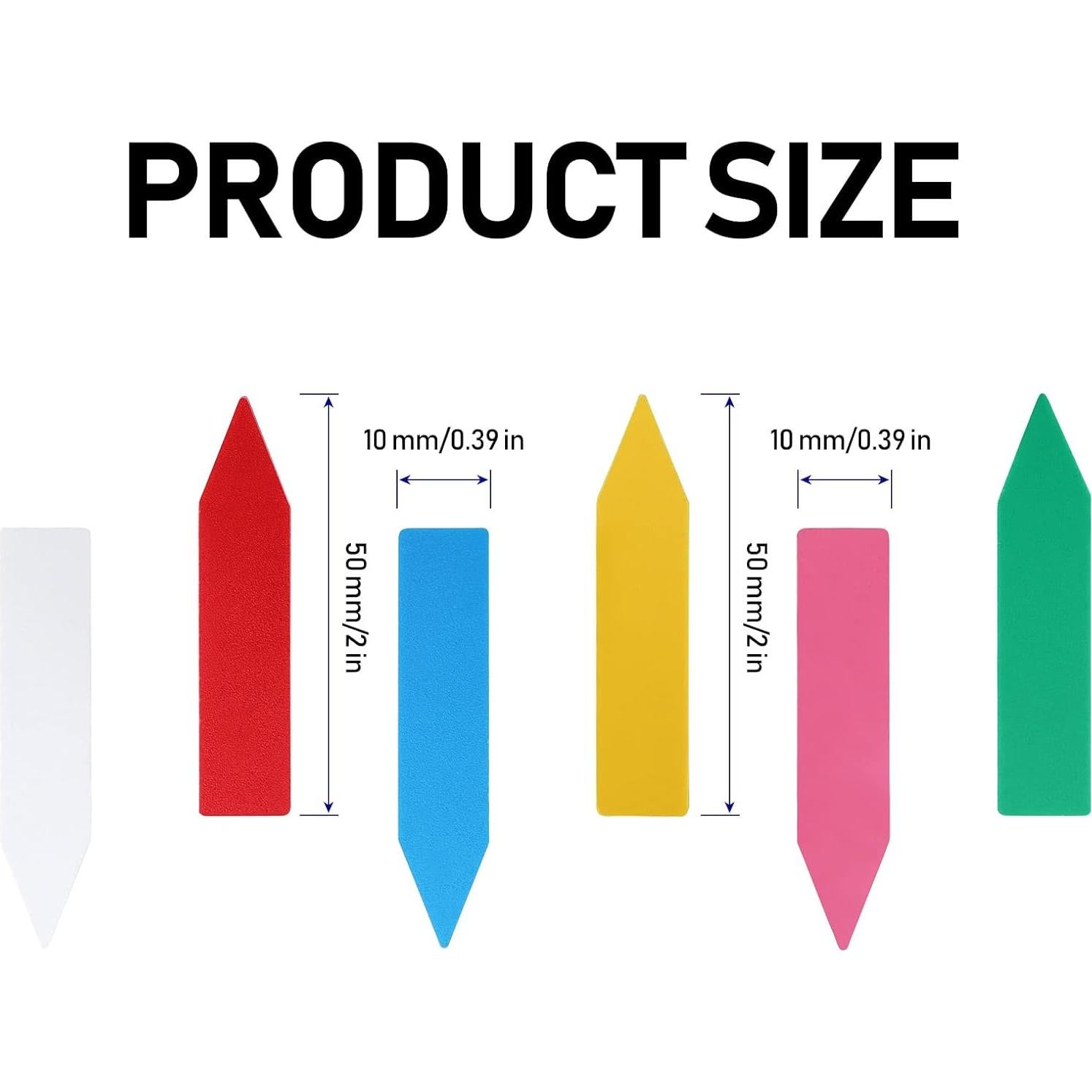 Etiquetas de Plantas KINJOEK 1200 Piezas 5.08 x 1.02 cm