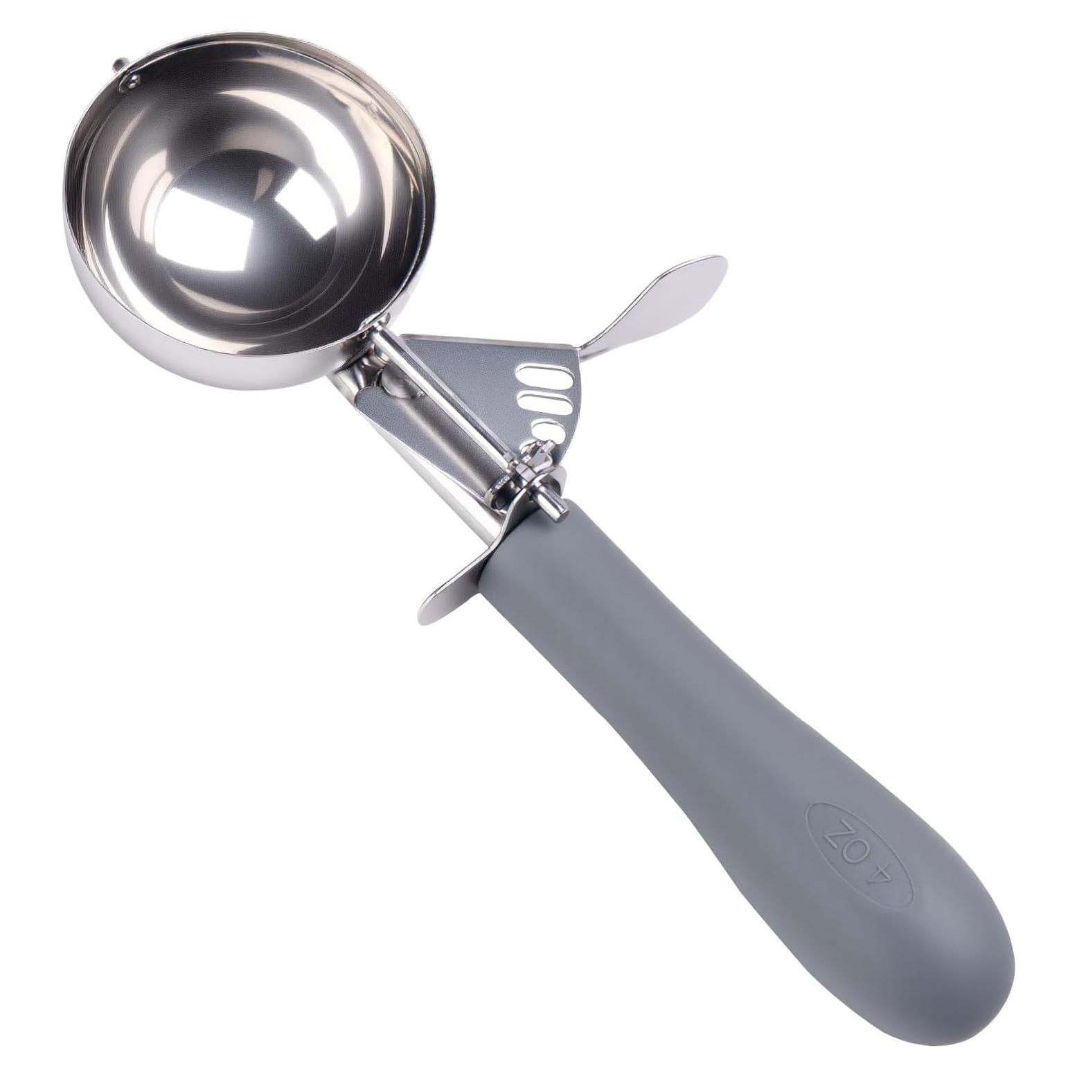 Cucharón Grande para Helado Fayomir #8 4 oz Mango Antideslizante