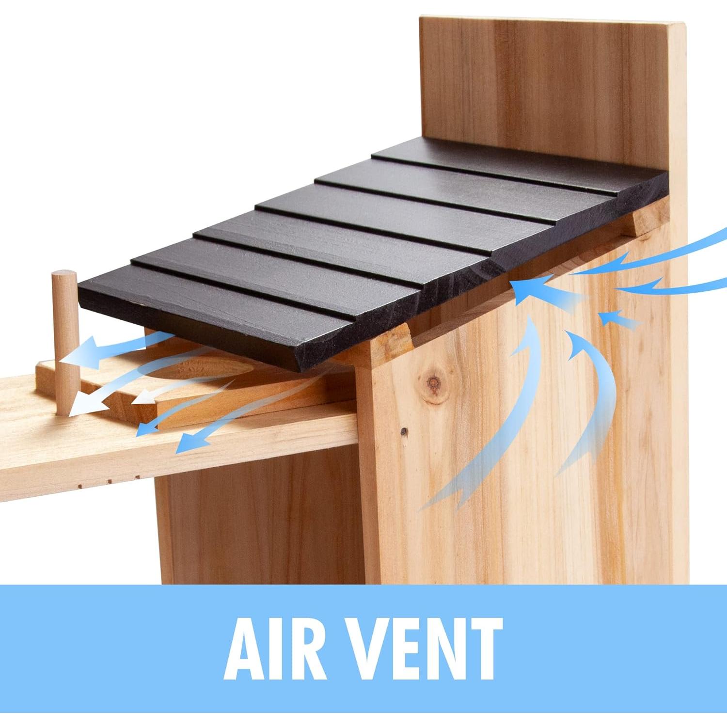 Casa de Aves de Madera Cartman 30cm Azul para Exterior