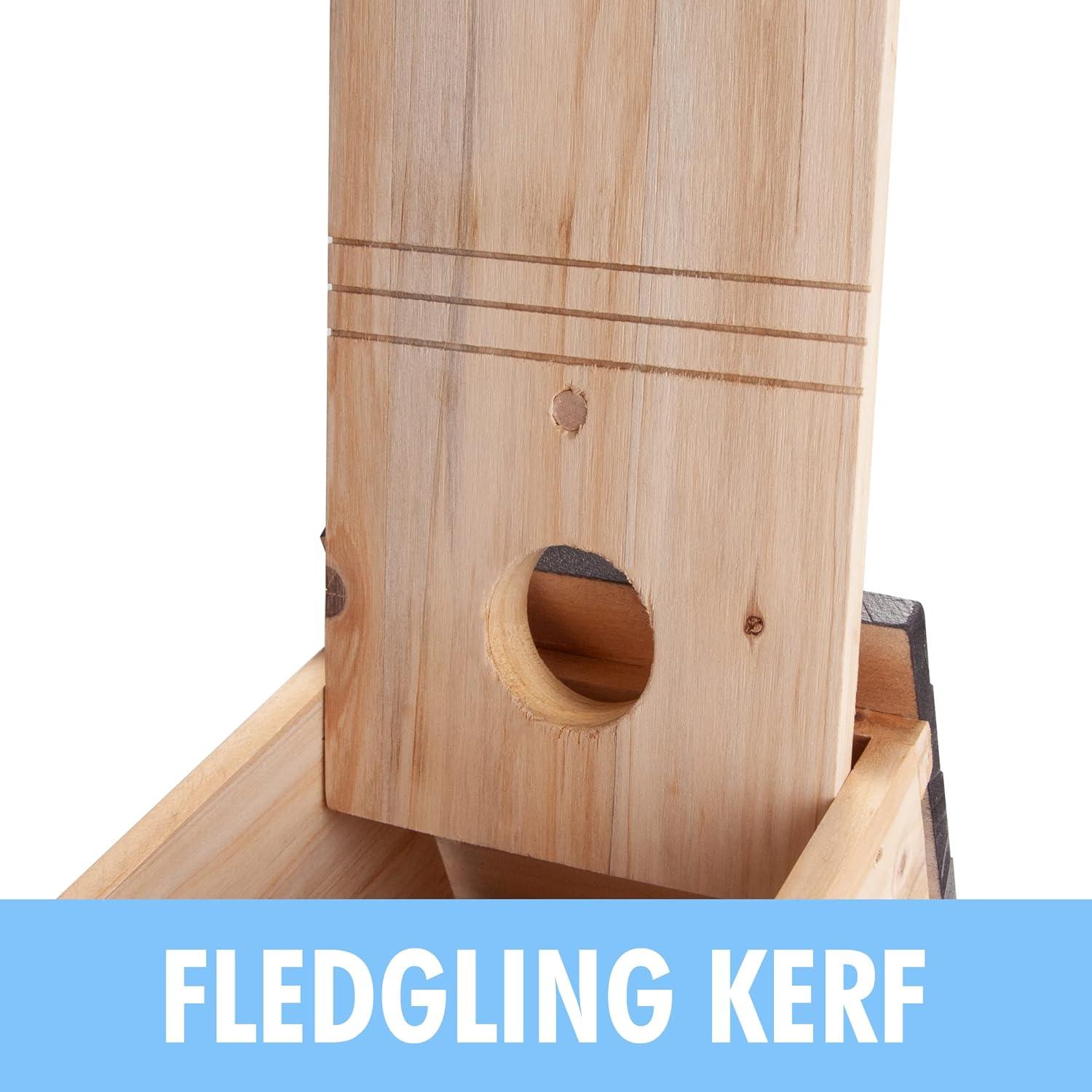 Casa de Aves de Madera Cartman 30cm Azul para Exterior