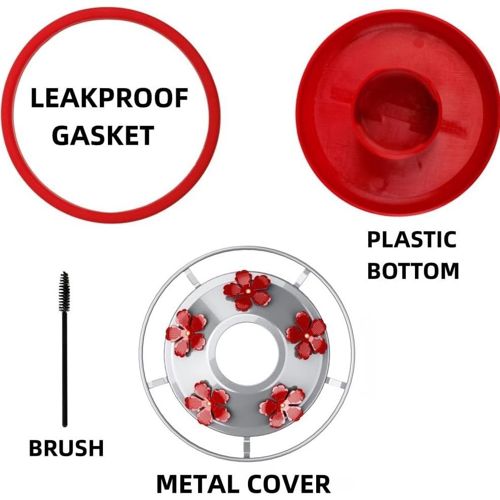 Base Inferior para Alimentador de Colibrí WOSIBO con Tapa de Metal