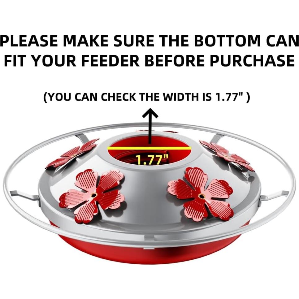 Base Inferior para Alimentador de Colibrí WOSIBO con Tapa de Metal