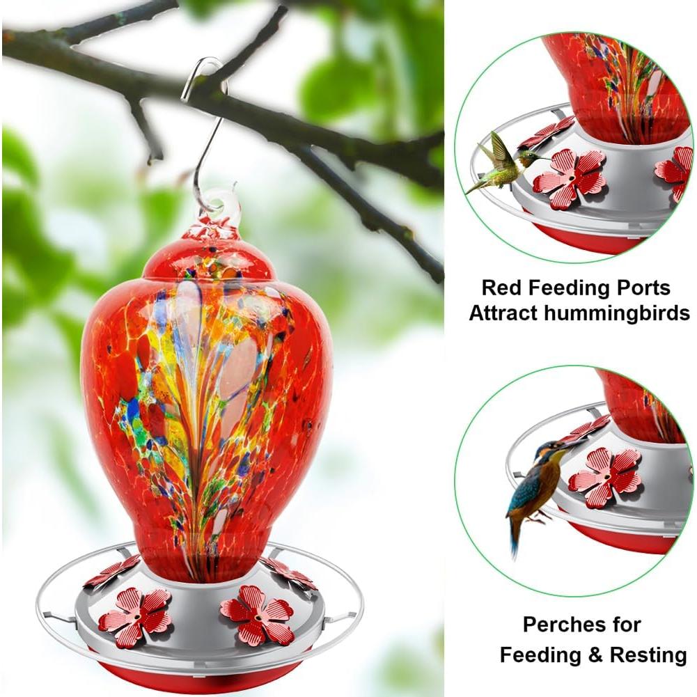 Base Inferior para Alimentador de Colibrí WOSIBO con Tapa de Metal