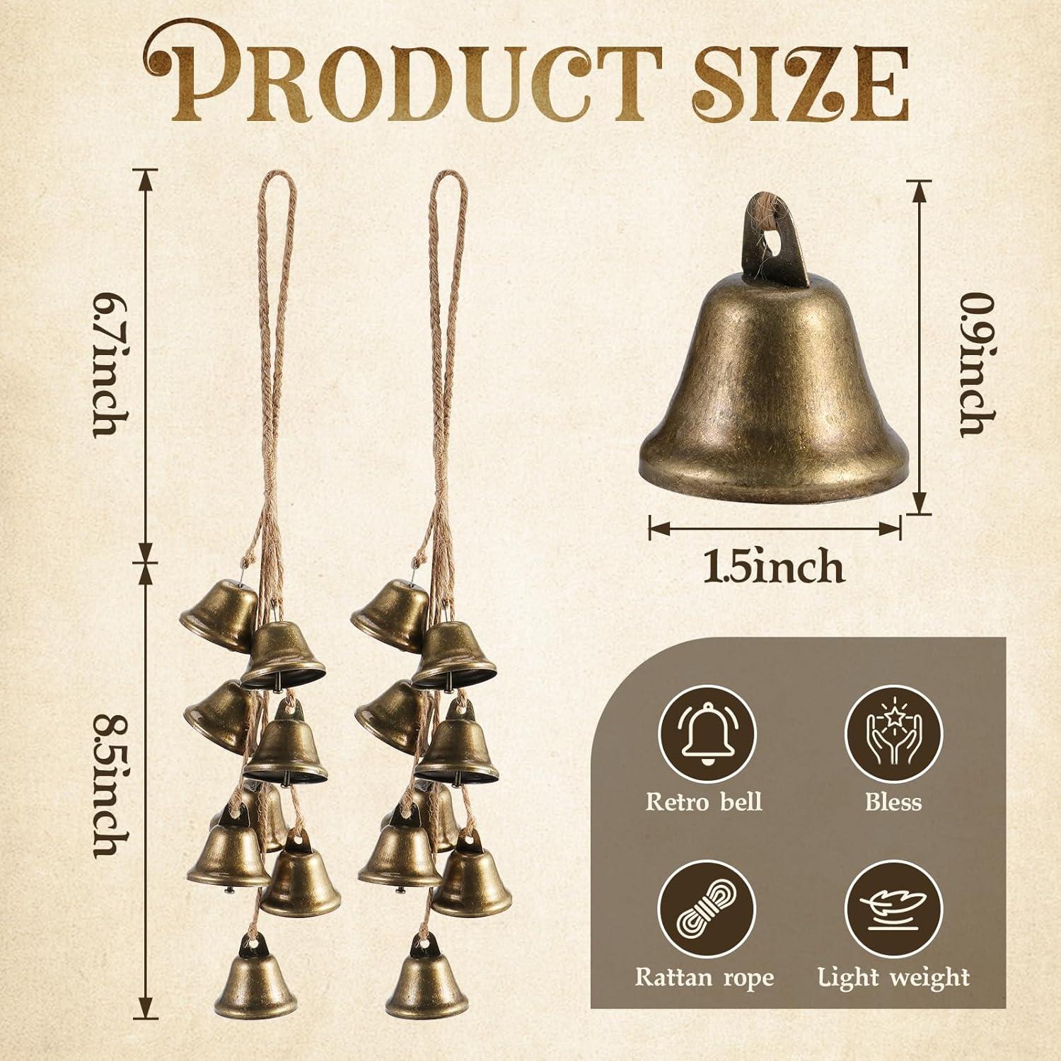 Juego de 2 Campanas de Bruja Ausicfen para Manija de Puerta