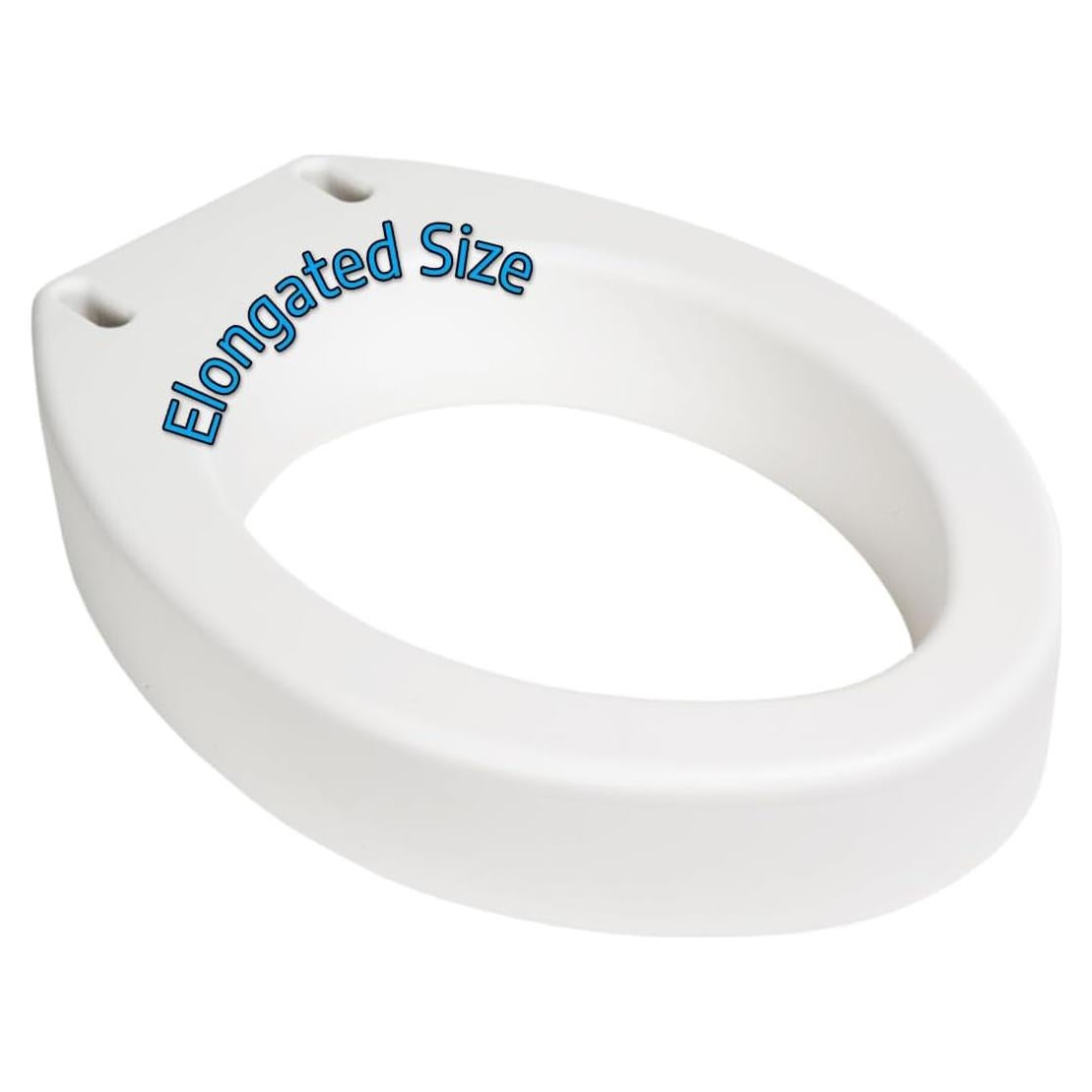 Elevador de Asiento de Inodoro Alargado Suministro Médico 8.9 cm